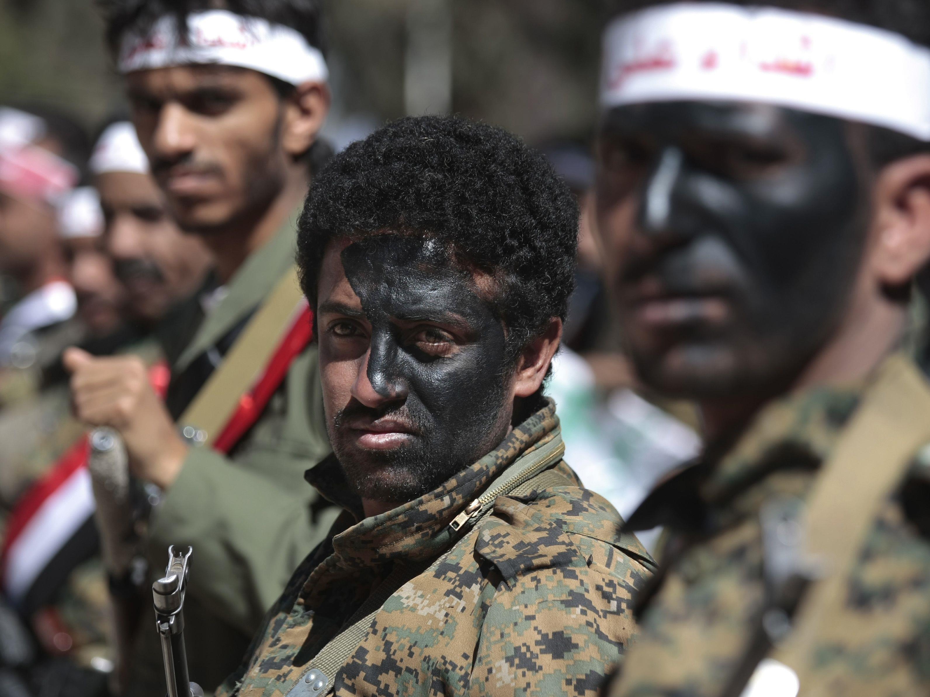 Huthi-Krieger in Sanaa.