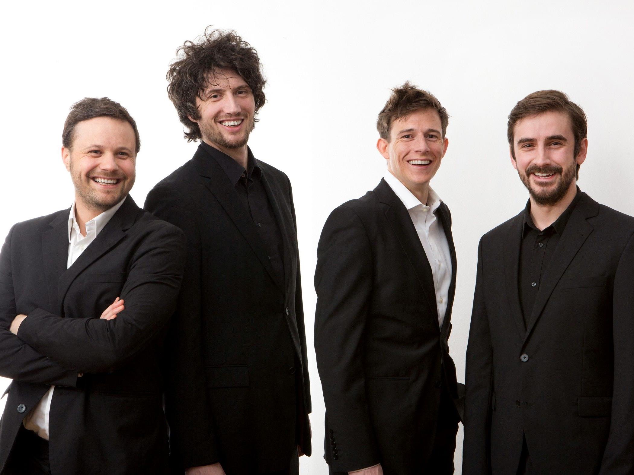 Mit dem Quartett Mundschenk gastieren am kommenden Samstag vier Gesangsperlen im Festsaal des BGD Dornbirn.
