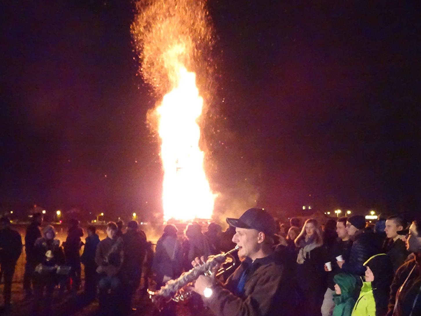 Nach dem imposanten Klangfeuerwerk brannte Schwefler Spältafunken lichterloh.