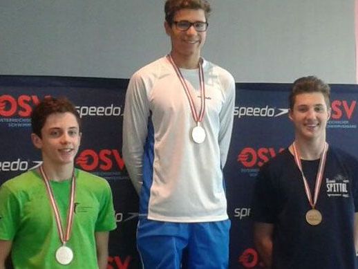 (links): Silber für Moritz Messner. (links): Silber für Moritz Messner.