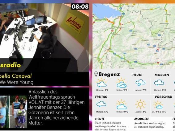 Visual Radio bei Antenne Vorarlberg.