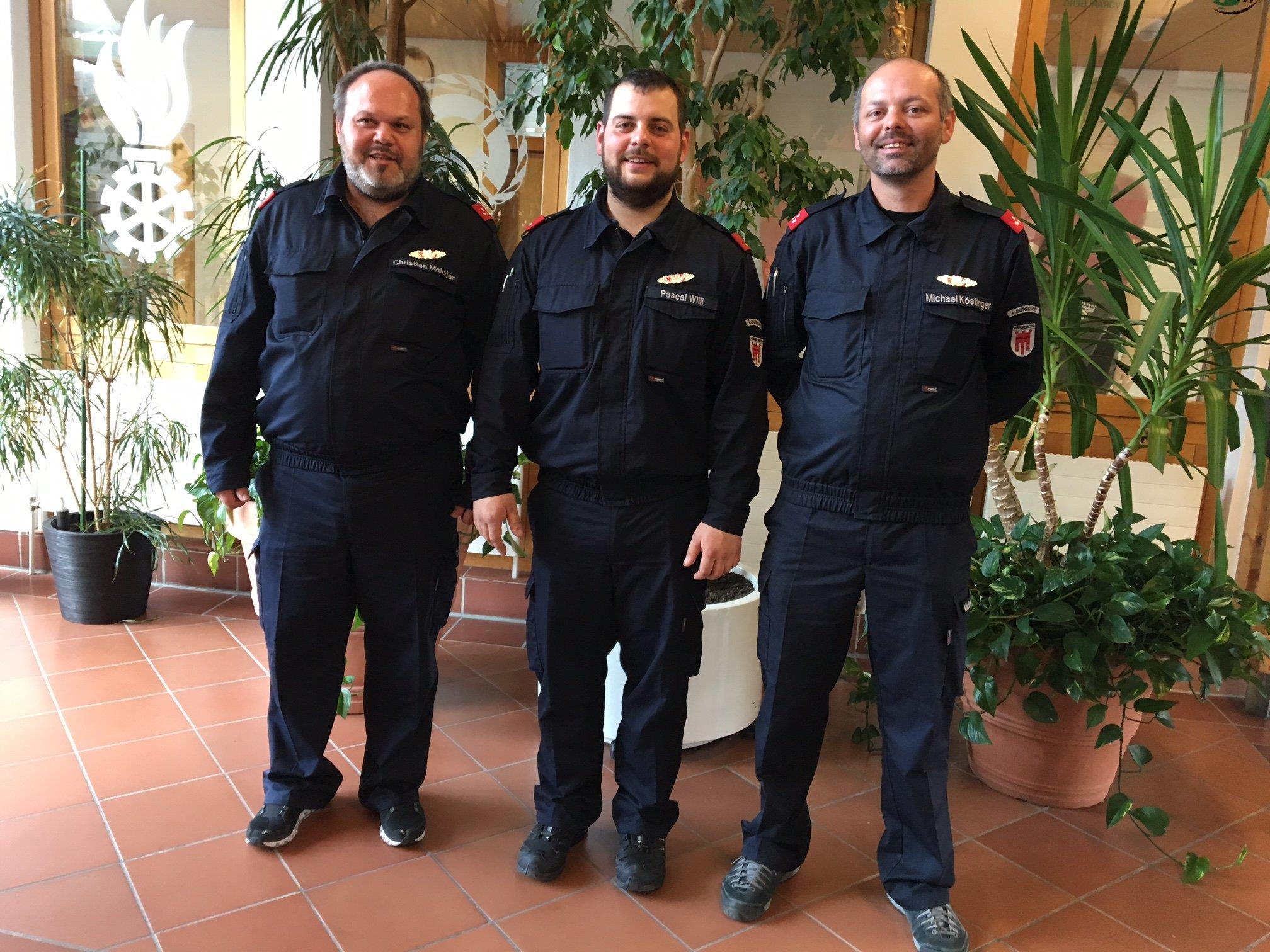 Die erfolgreichen Teilnehmer der Feuerwehr Lauterach am Funkleistungswettbewerb