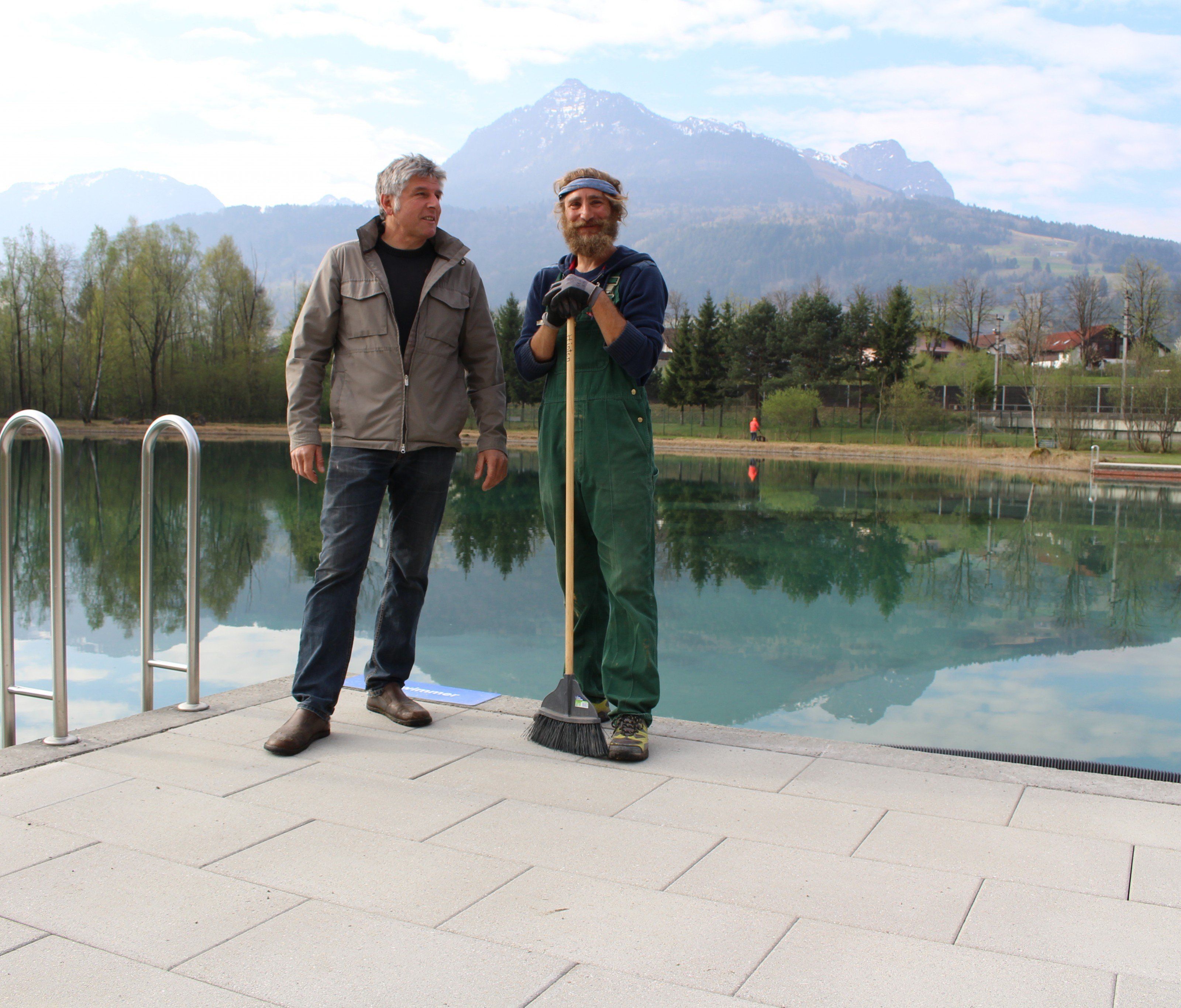 Naturbad Untere Au ist für die Saison gerüstet. Naturbad Untere Au ist für die Saison gerüstet.