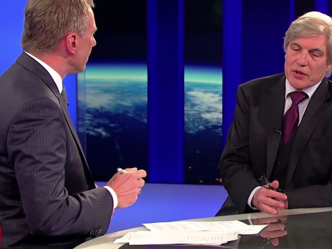 Schnitzer bei Armin Wolf in der ZIB 2. Schnitzer bei Armin Wolf in der ZIB 2.