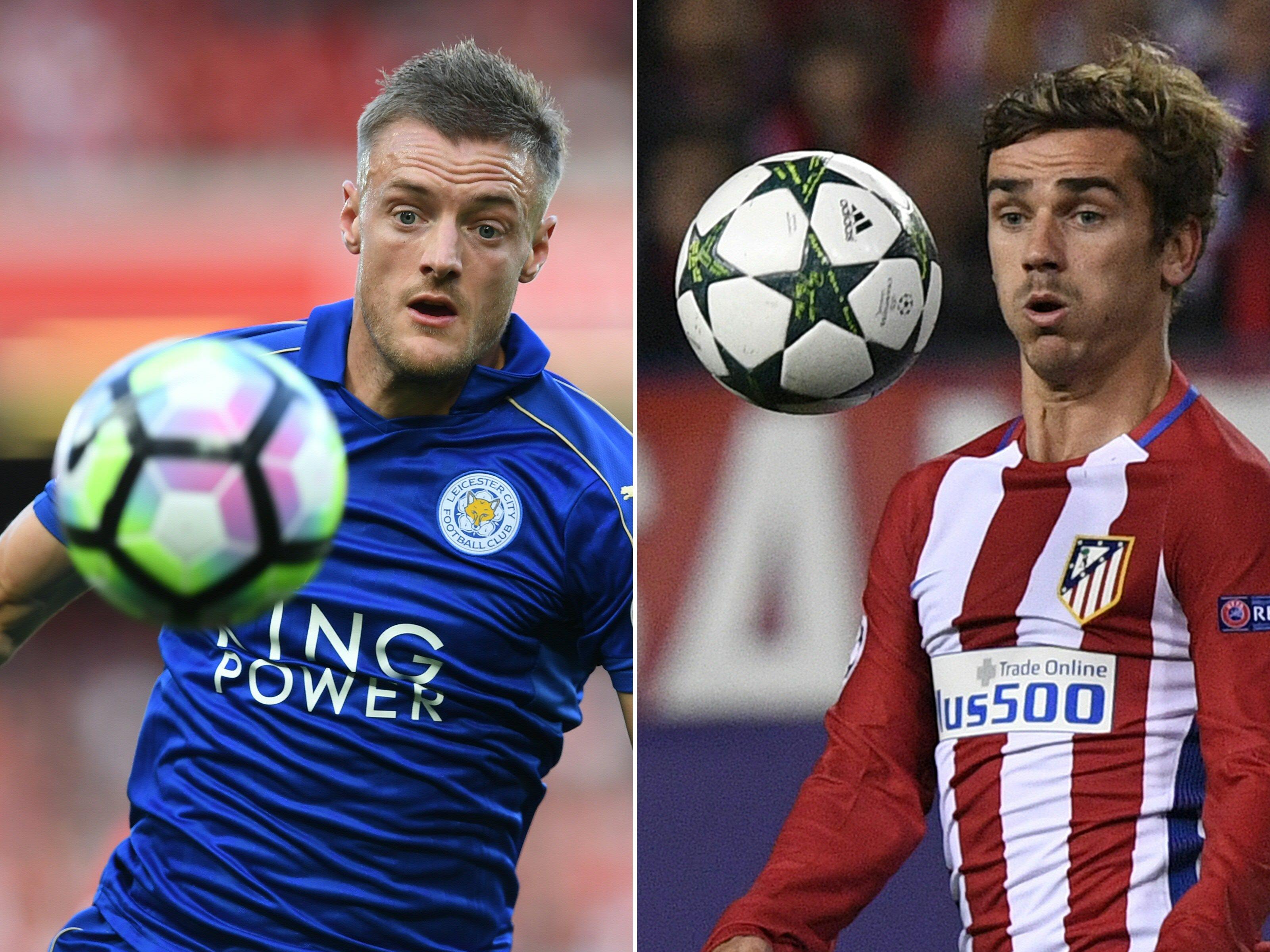 Atlético Madrid empfängt den amtierenden englischen Meister Leicester City im Viertelfinal-Hinspiel der Champions League. Atlético Madrid empfängt den amtierenden englischen Meister Leicester City im Viertelfinal-Hinspiel der Champions League.