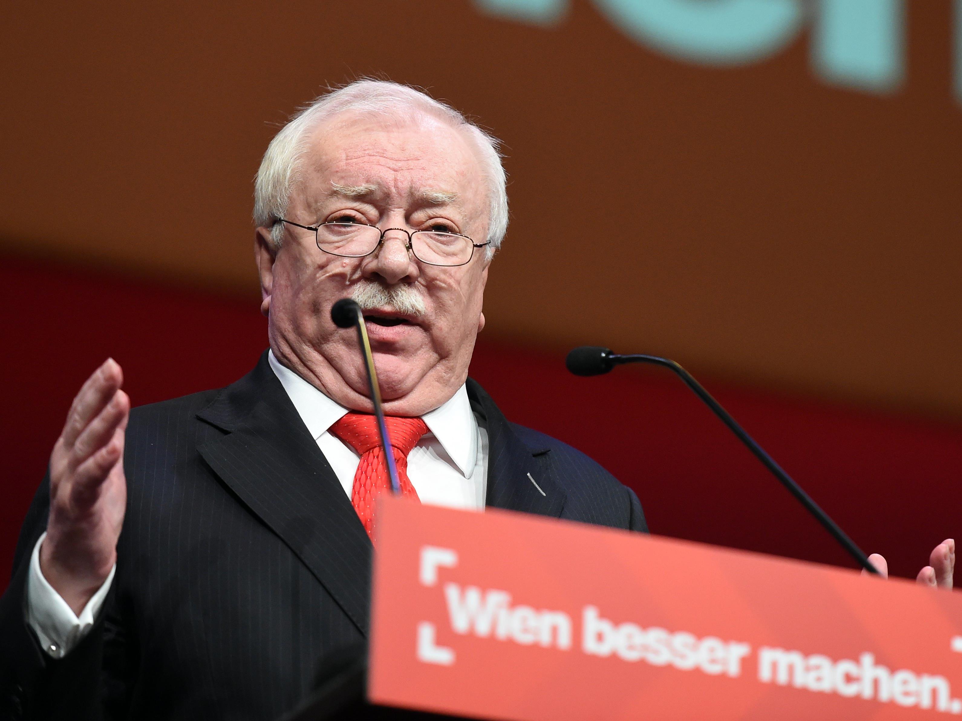 Wiens Bürgermeister Michael Häupl beim SPÖ-Parteitag