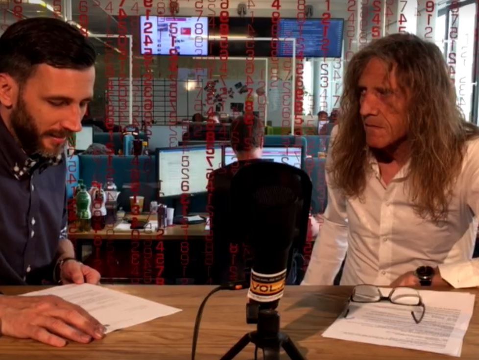 Bernhard Amann im Livetalk. Bernhard Amann im Livetalk.