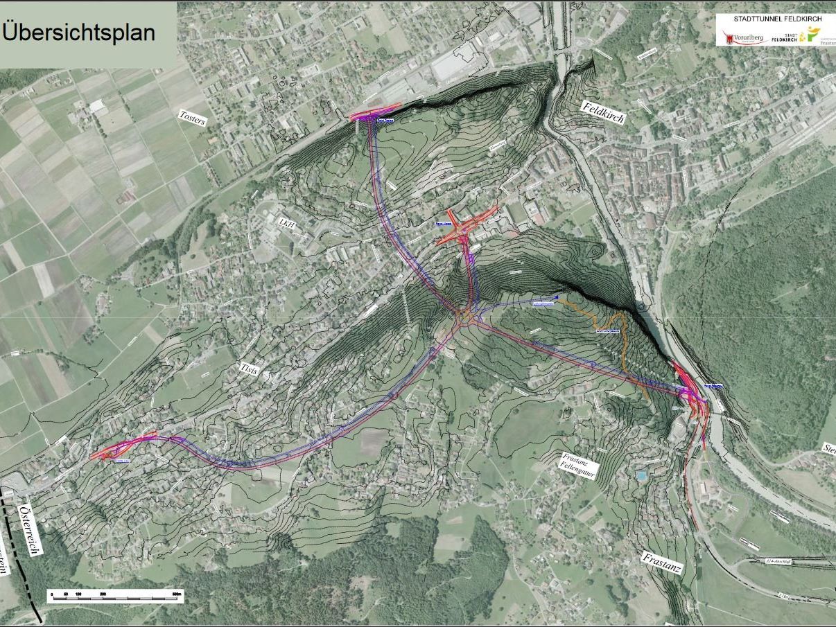Rüdisser und Berchtold unterstützen den Bau des Tunnels in Feldkirch Rüdisser und Berchtold unterstützen den Bau des Tunnels in Feldkirch