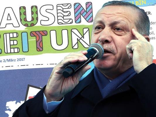 Der Bericht in der Schülerzeitung sei gegen Erdogan gerichtet, so die Kritik.