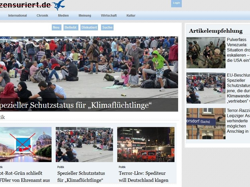 Seit April im Netz: unzensuriert.de Seit April im Netz: unzensuriert.de