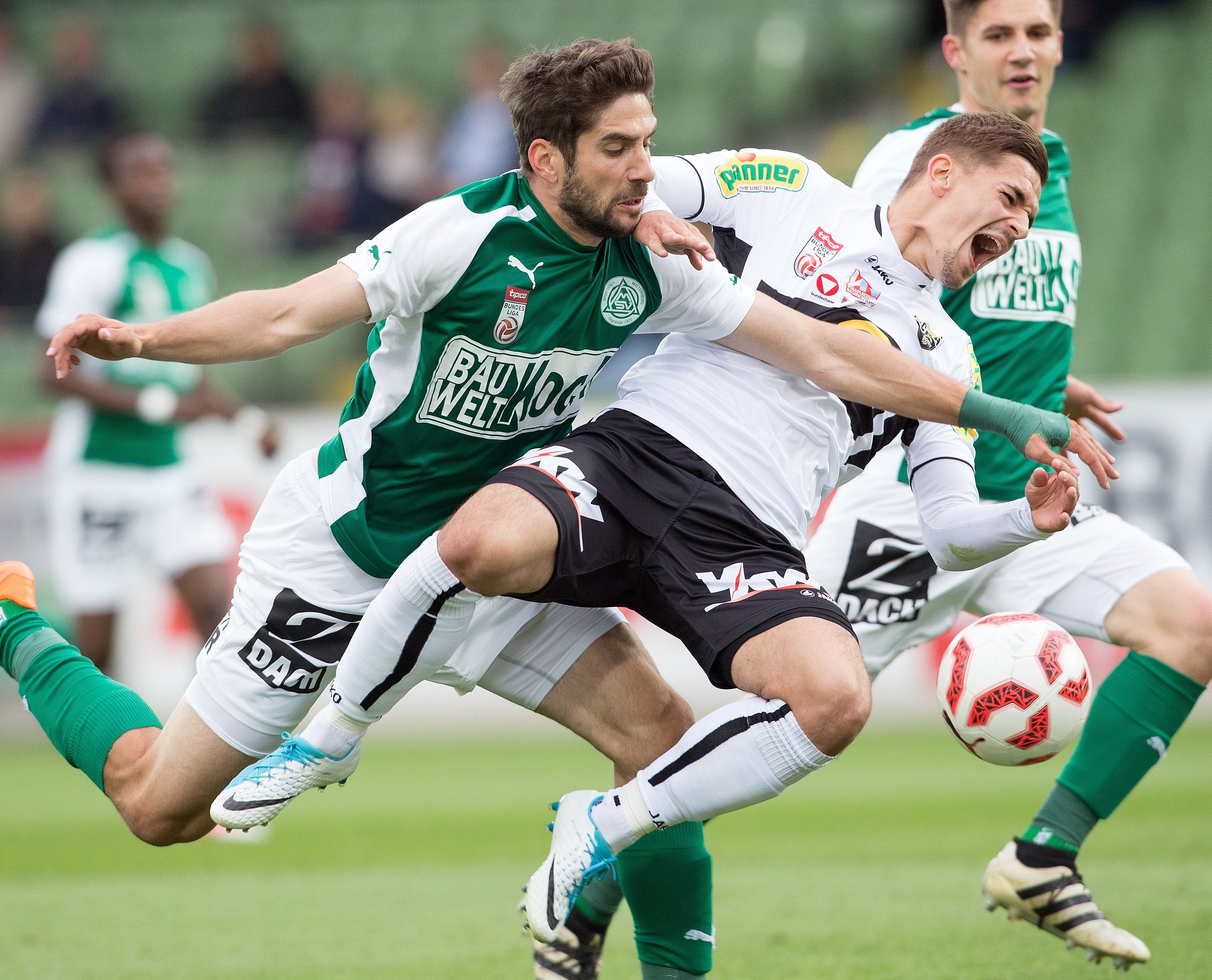 Altach und Mattersburg lieferten sich eine umkämpfte Partie.