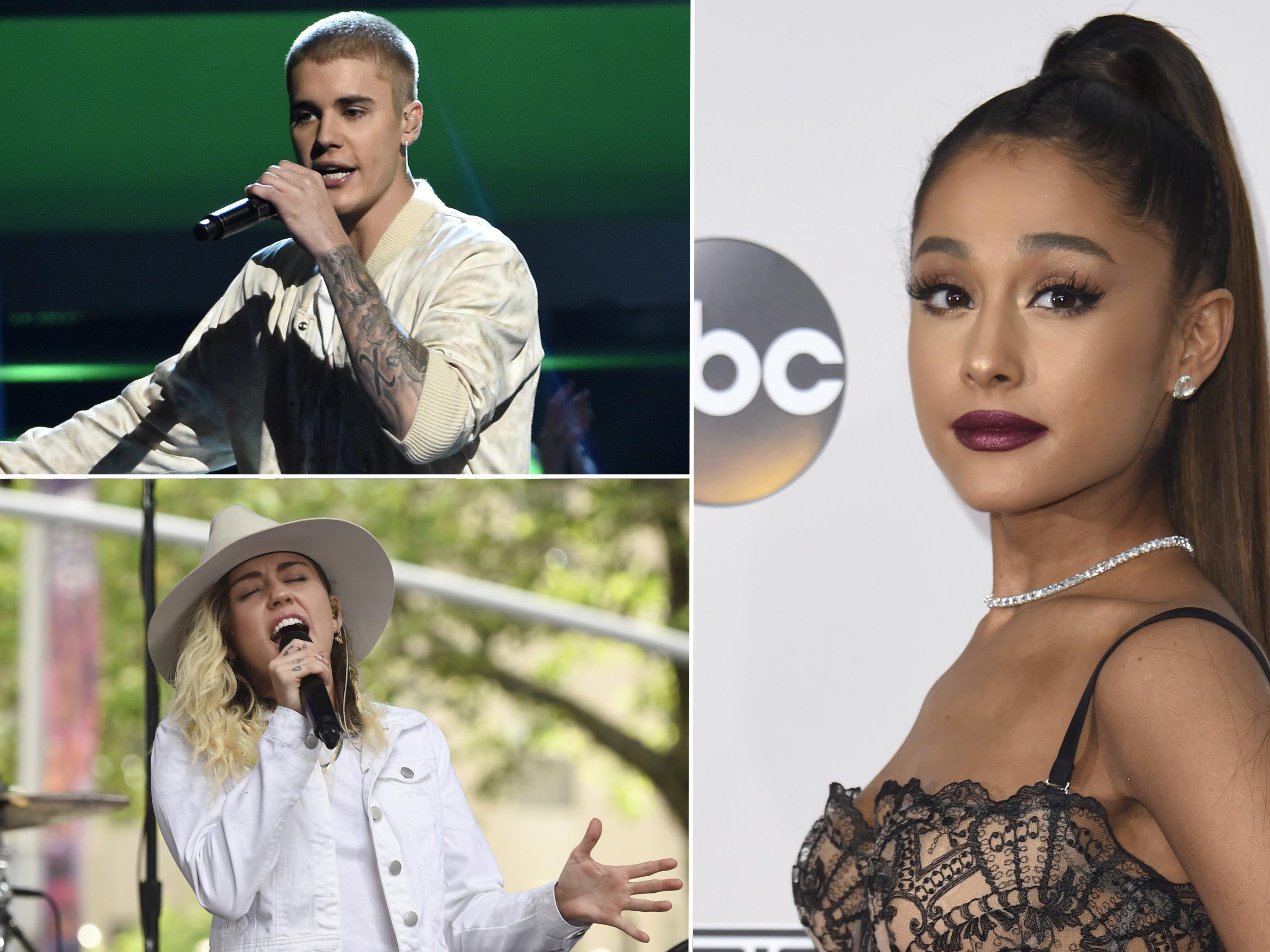 Justin Bieber, Miley Cyrus und Co. singen für die Opfer vom Manchester-Anschlag Justin Bieber, Miley Cyrus und Co. singen für die Opfer vom Manchester-Anschlag