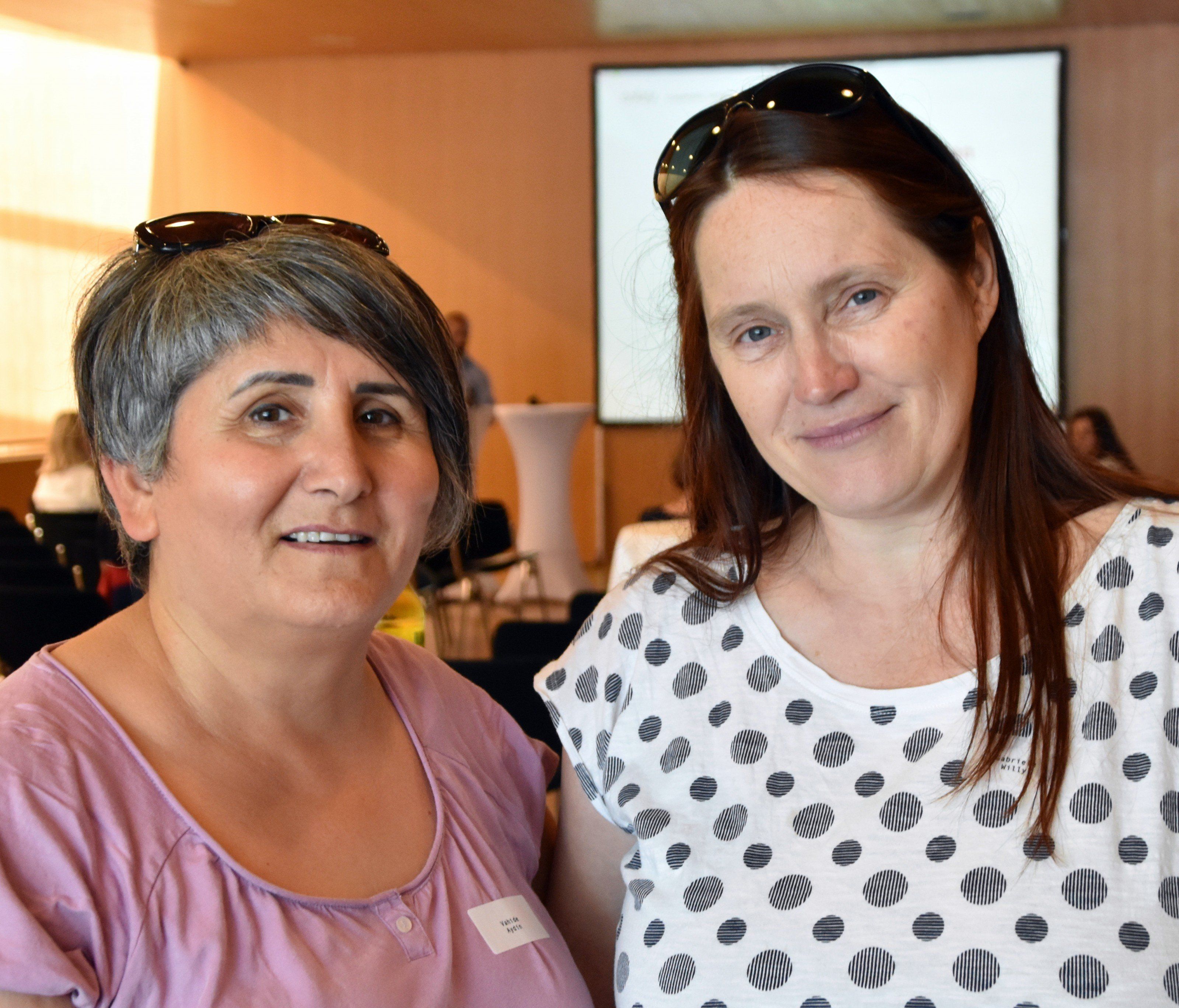 Vahide Aydin Vorarlberger Landtag, Migrantensprecherin und Gabriele Willy, AMS Vahide Aydin Vorarlberger Landtag, Migrantensprecherin und Gabriele Willy, AMS