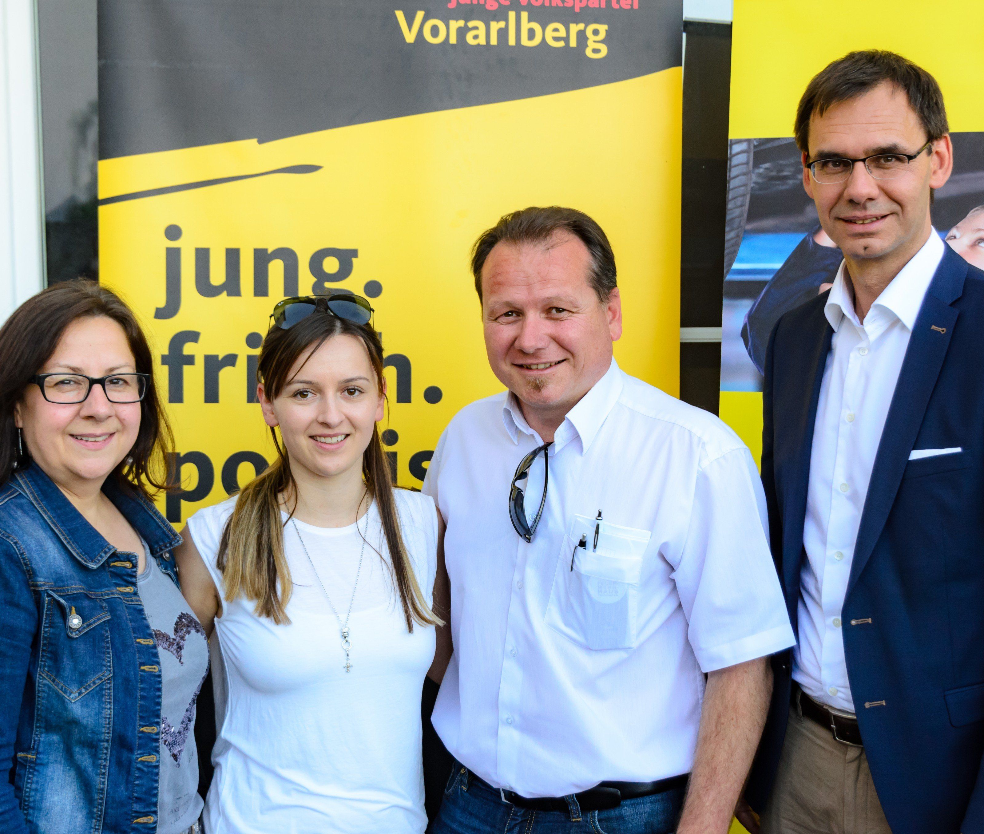 V.l.n.r.: Verena Walch, Samra Husic, Harald Witwer, Markus Wallner V.l.n.r.: Verena Walch, Samra Husic, Harald Witwer, Markus Wallner