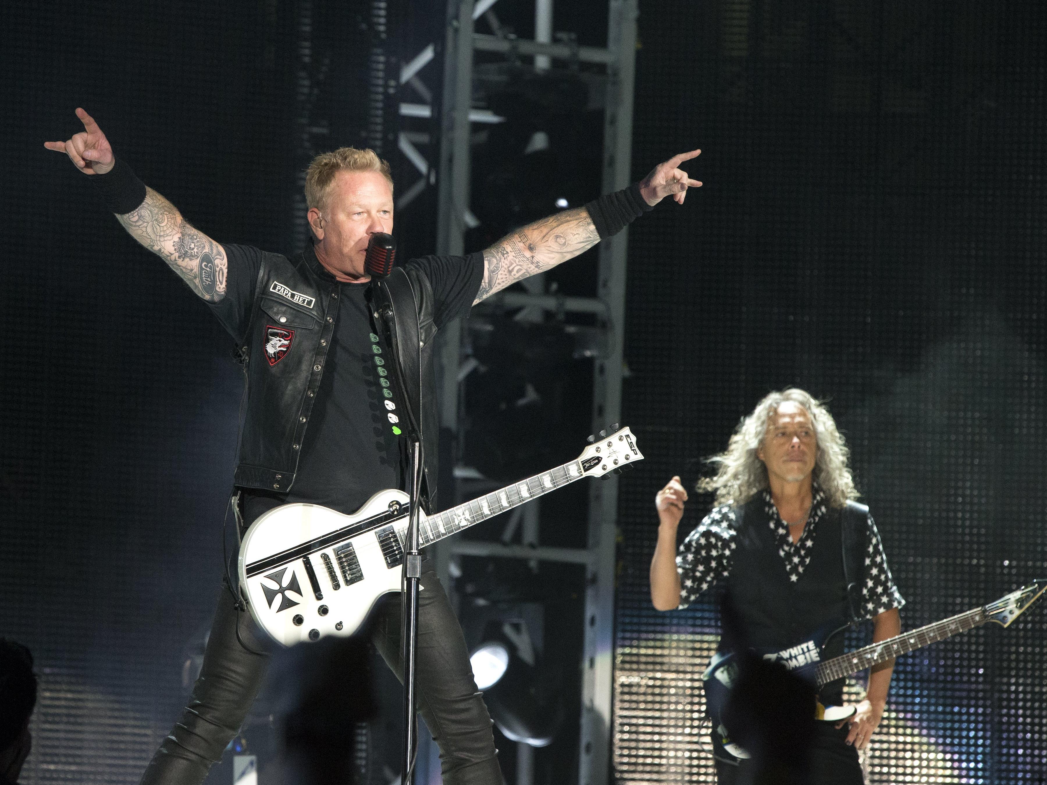Metallica rockten in Baltimore am 10. Mai während ihrer "WorldWired Tour". Metallica rockten in Baltimore am 10. Mai während ihrer "WorldWired Tour".