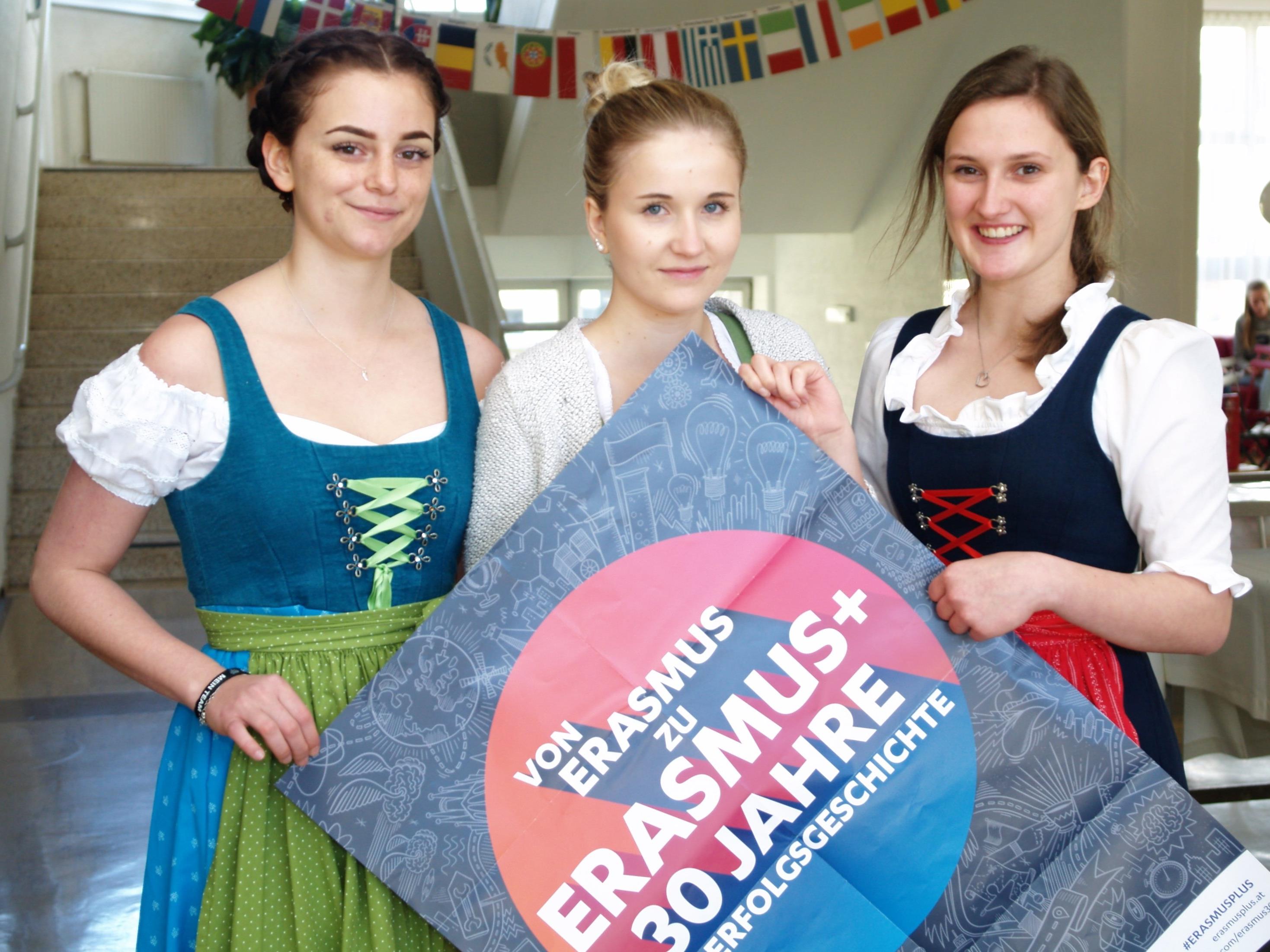 Anlässlich des  Jubiläums „30 Jahre Erasmus EU Mobilitätsprojekte“ lud die HLW zum Unternehmer - Frühstück