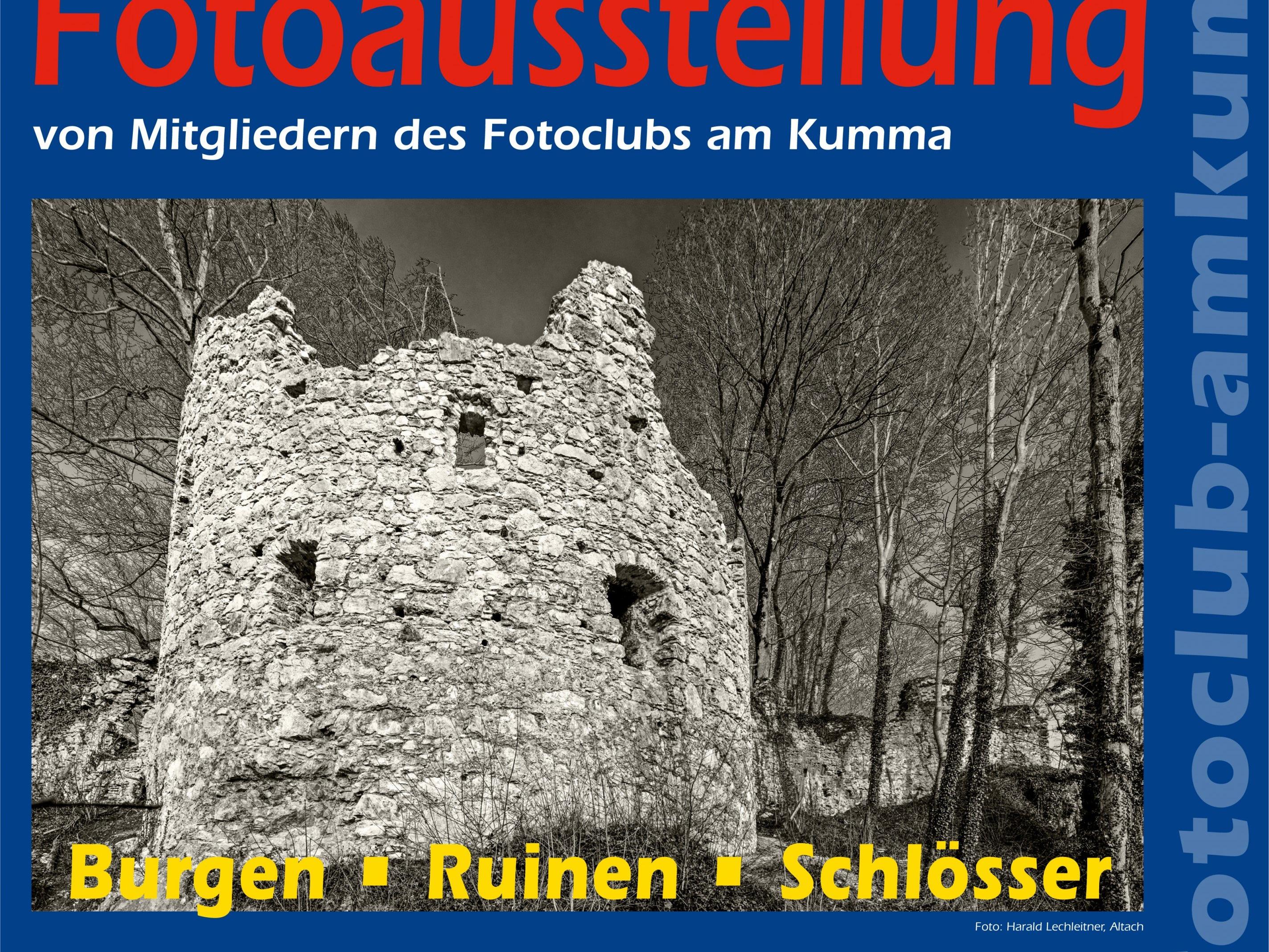 Burgen - Ruinen - Schlösser, die schönsten Bilder gibt es im Gemeindeamt Koblach.