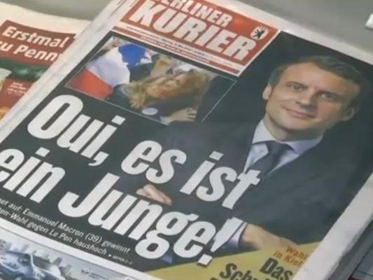 Die internationalen Pressestimmen zum Wahlsieg von Emmanuel Macron.