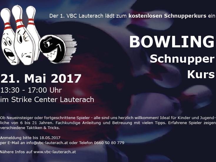 Gratis Bowling Schnupper Training in Lauterach