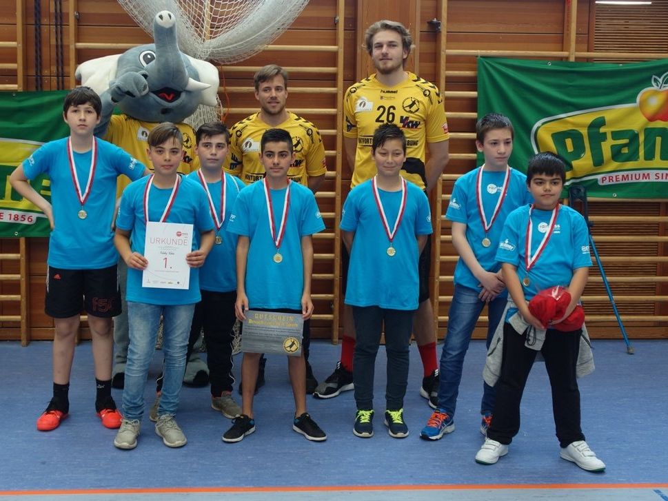 Das Siegerteam der VMS Bregenz-Rieden, die "Kiddy Kids". Das Siegerteam der VMS Bregenz-Rieden, die "Kiddy Kids".