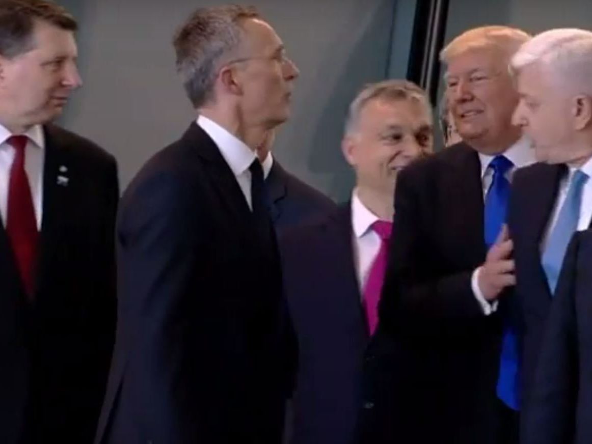 Trump bahnt sich seinen Weg. Trump bahnt sich seinen Weg.