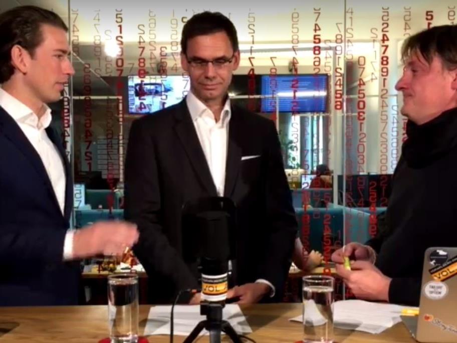 Außenminister Sebastian Kurz und LH Markus Wallner im VOL.AT-Live-Talk.