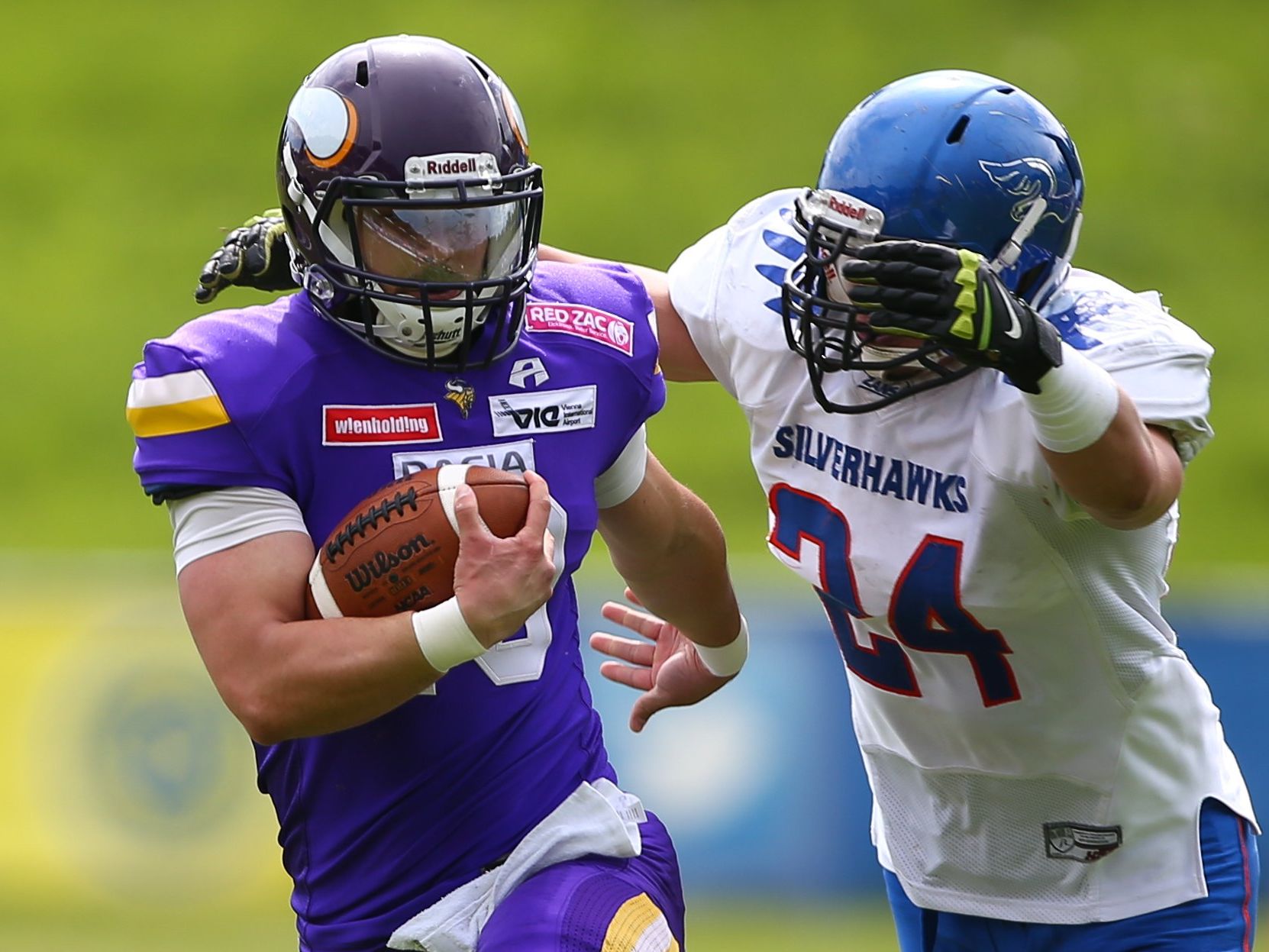 Die Vienna Vikings gewannen den Schlagabtausch mit den Ljubljana Silverhawks. Die Vienna Vikings gewannen den Schlagabtausch mit den Ljubljana Silverhawks.