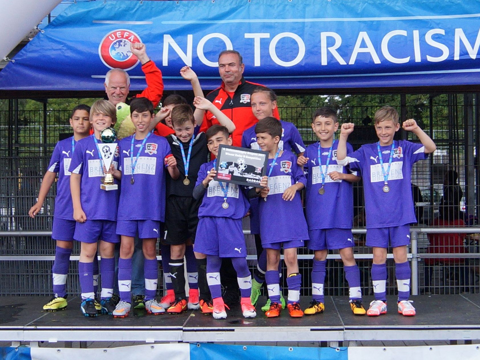 Das siegreiche U9-Team vom FC Hard