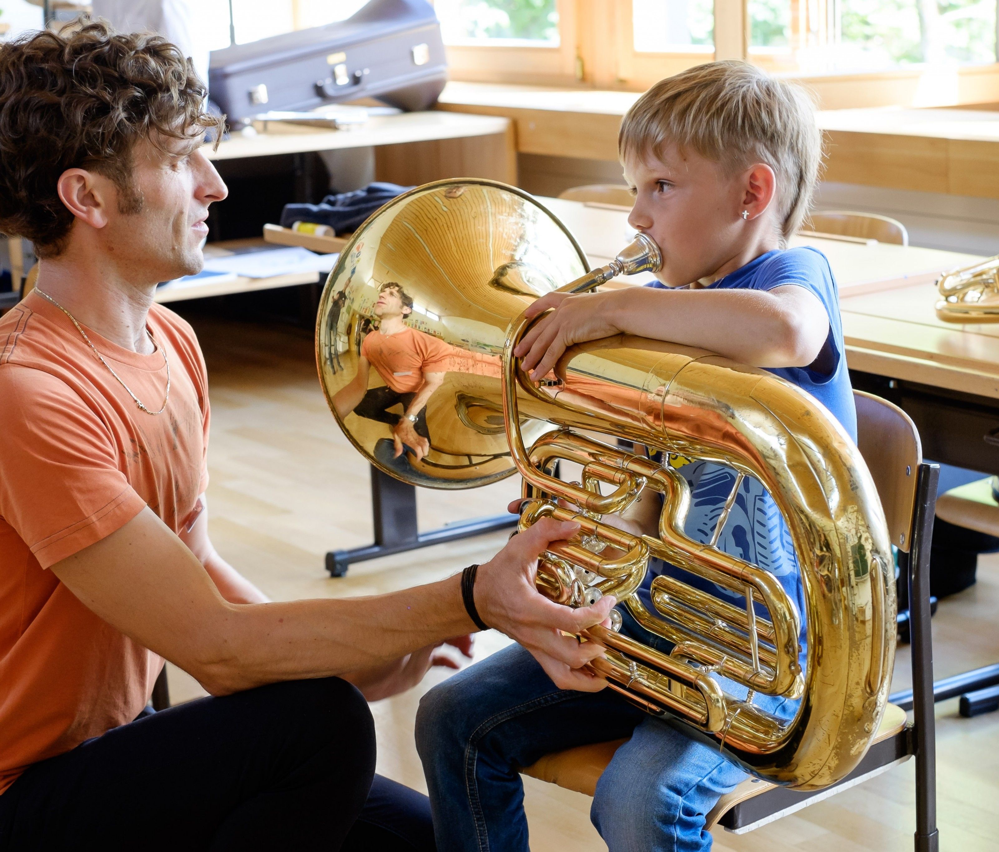 Ein Ausprobieren verschiedenster Instrumente ist beim Infotag möglich. Ein Ausprobieren verschiedenster Instrumente ist beim Infotag möglich.