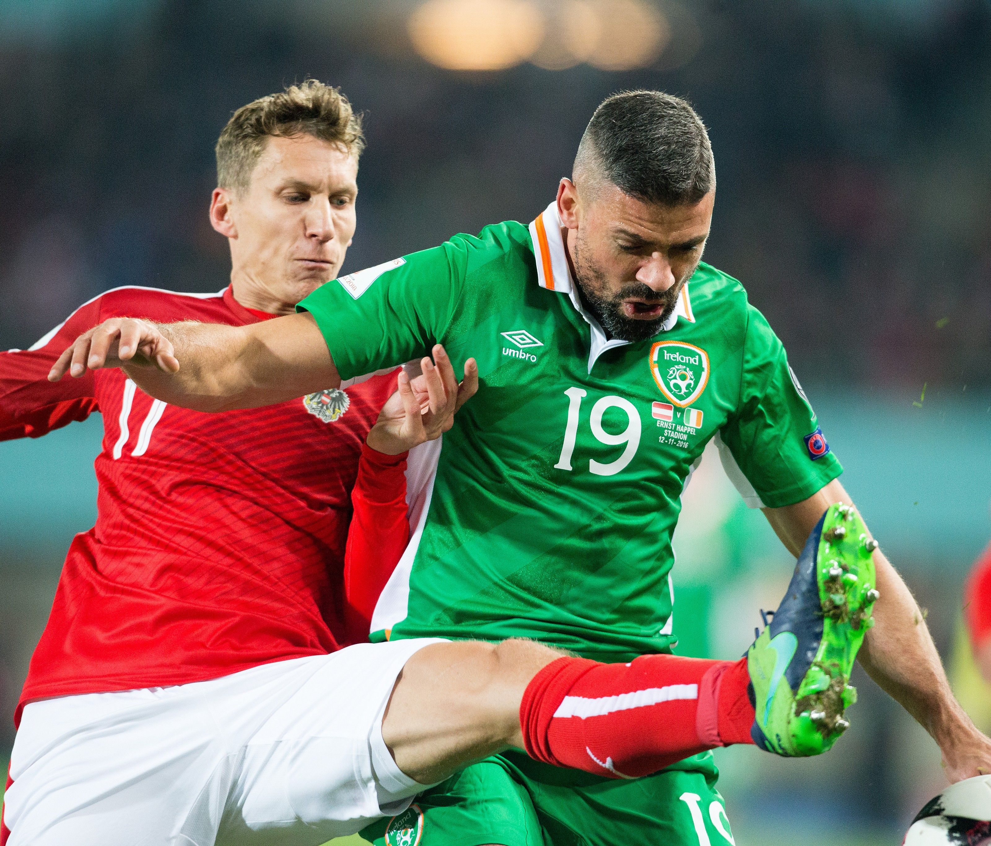 Jon Walters und seine irischen Kollegen treten mit viel Selbstvertrauen gegen Österreich an. Jon Walters und seine irischen Kollegen treten mit viel Selbstvertrauen gegen Österreich an.