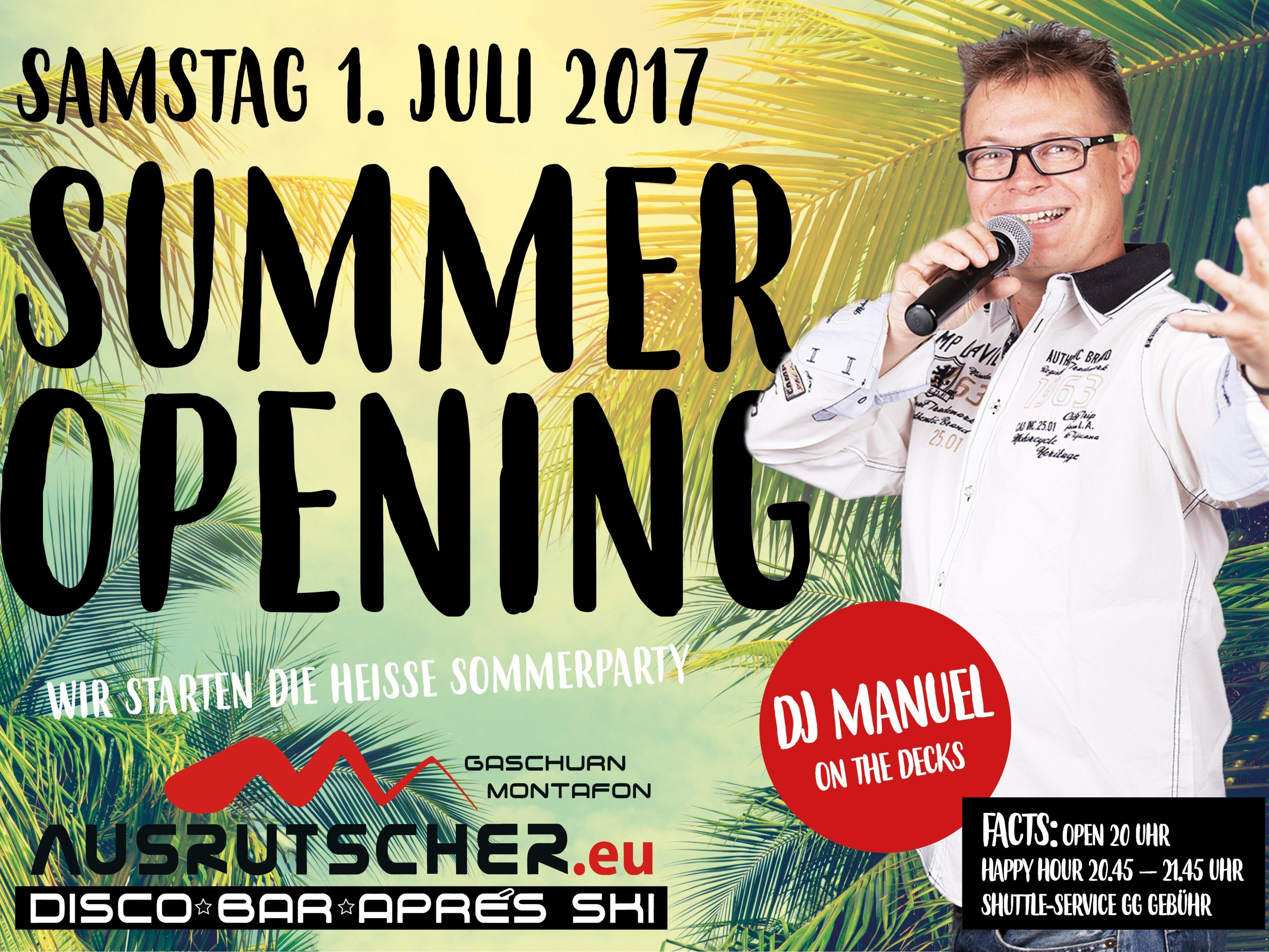 Sommer Opening Ausrutscher ( Nachtlokal ) & Mäck Späck ( Grill - Restaurant )