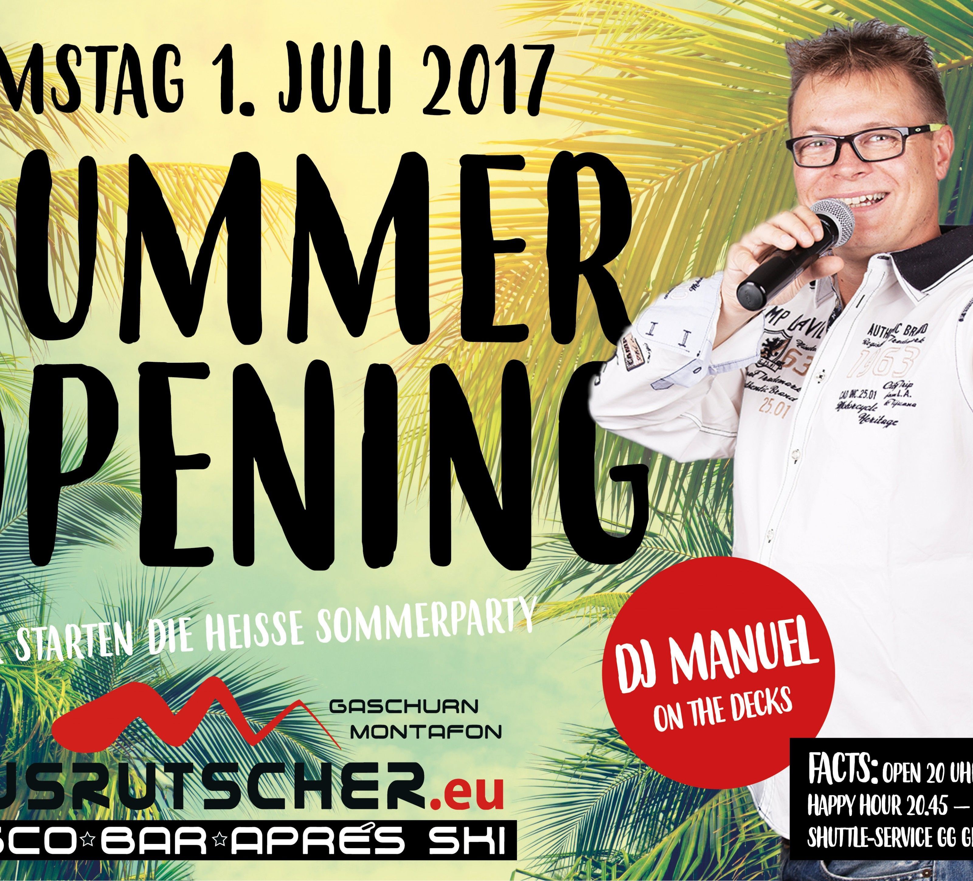 Sommer Opening Ausrutscher ( Nachtlokal ) & Mäck Späck ( Grill - Restaurant ) Sommer Opening Ausrutscher ( Nachtlokal ) & Mäck Späck ( Grill - Restaurant )
