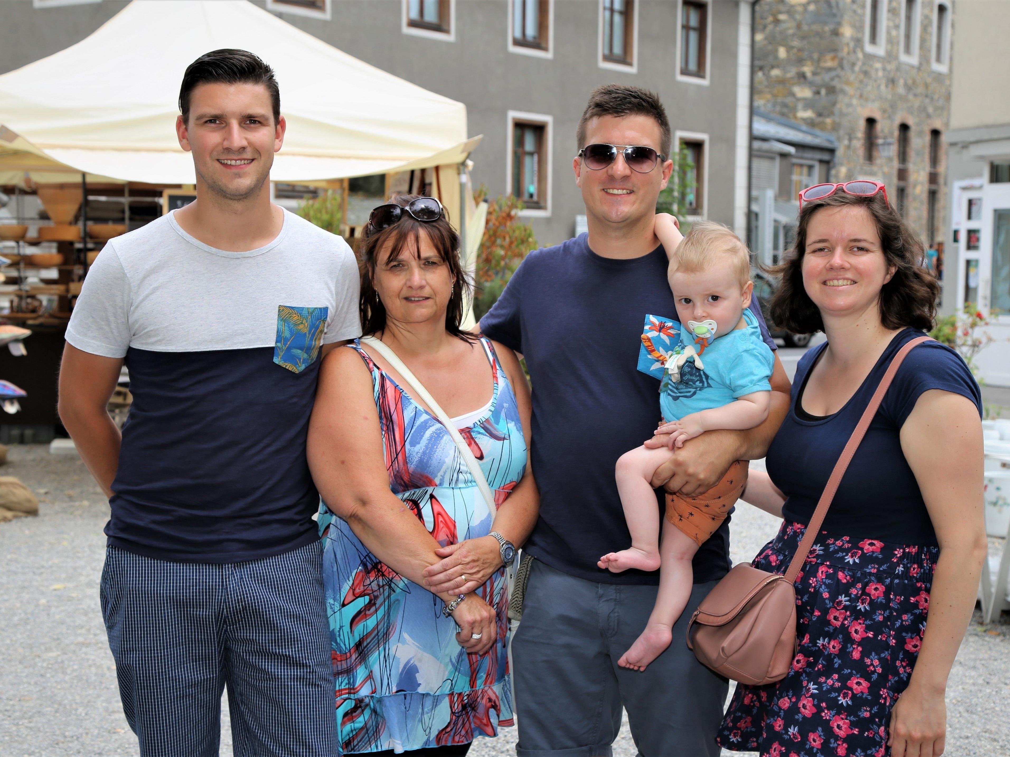 Jens, Carla, Christoph, Cas und Elien waren ein paar Tage in Feldkirch und besuchten den Kunsthandwerksmarkt.