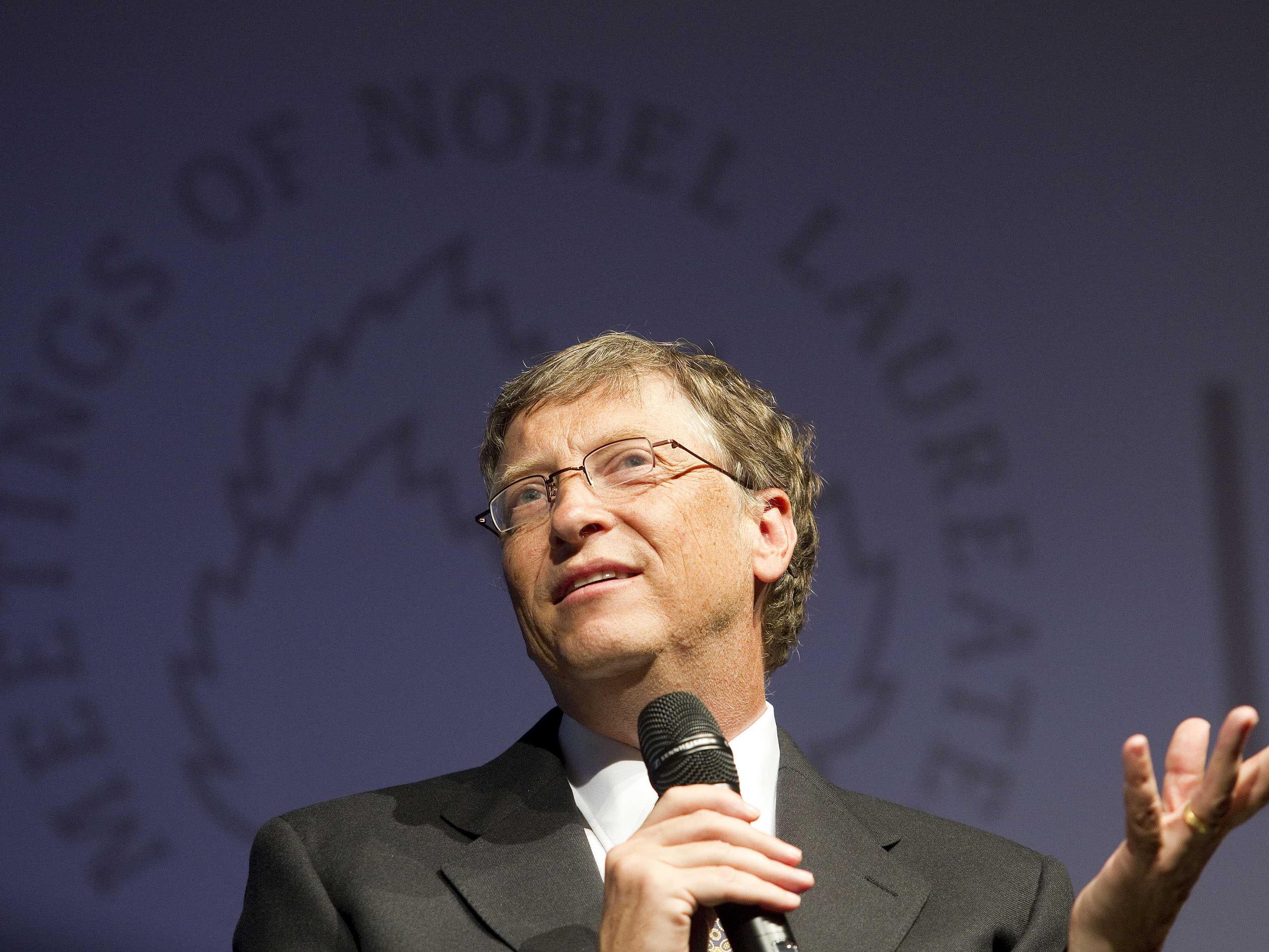 Milliardär und Philantrop Bill Gates sprach (auch ohne Nobelpreis) bei der 61. Nobelpreisträgertagung in Lindau.
