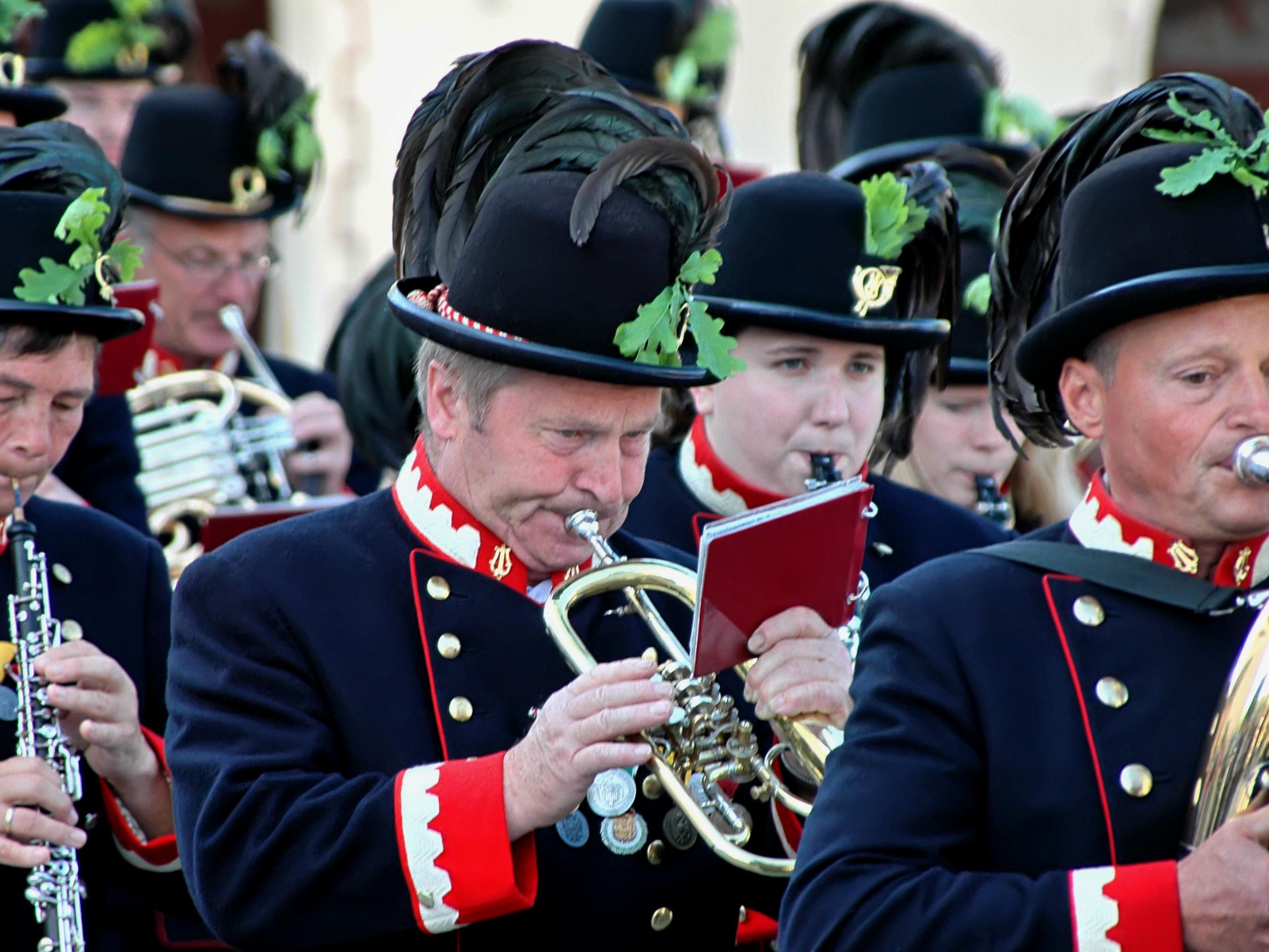Die Hörbranzer Musikanten tragen nur selten die historischen Uniformen Die Hörbranzer Musikanten tragen nur selten die historischen Uniformen