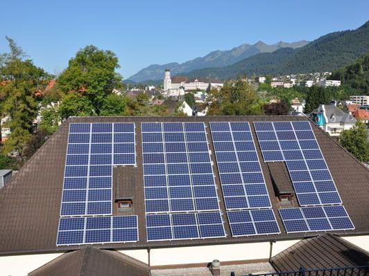 Photovoltaikanlage Mittelschule Bludenz.