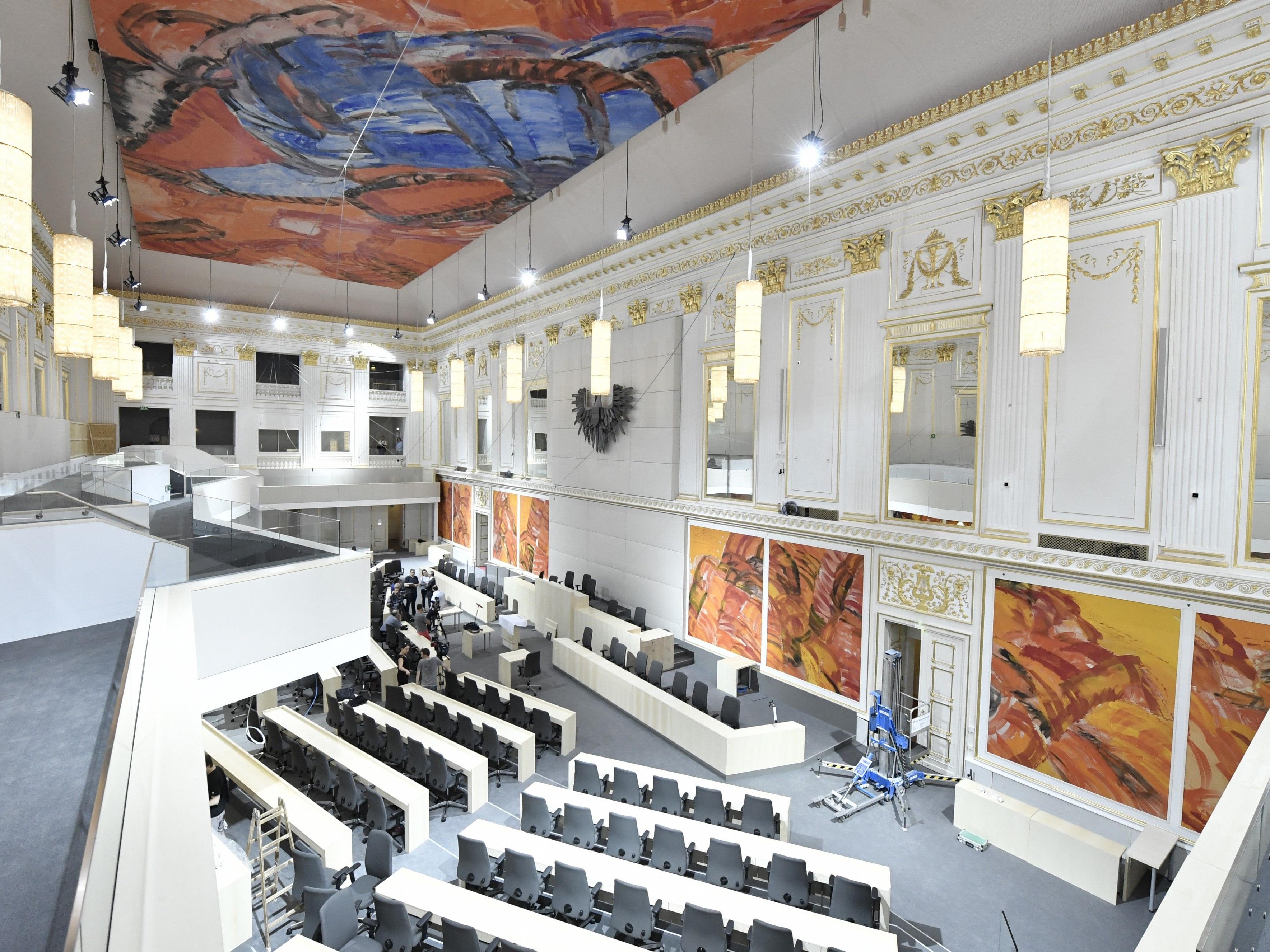 Der neue Plenarsaal in der Wiener Hofburg
