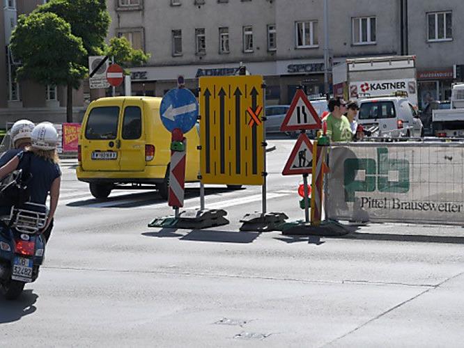 An den Baustellen in Wien geht es munter weiter.