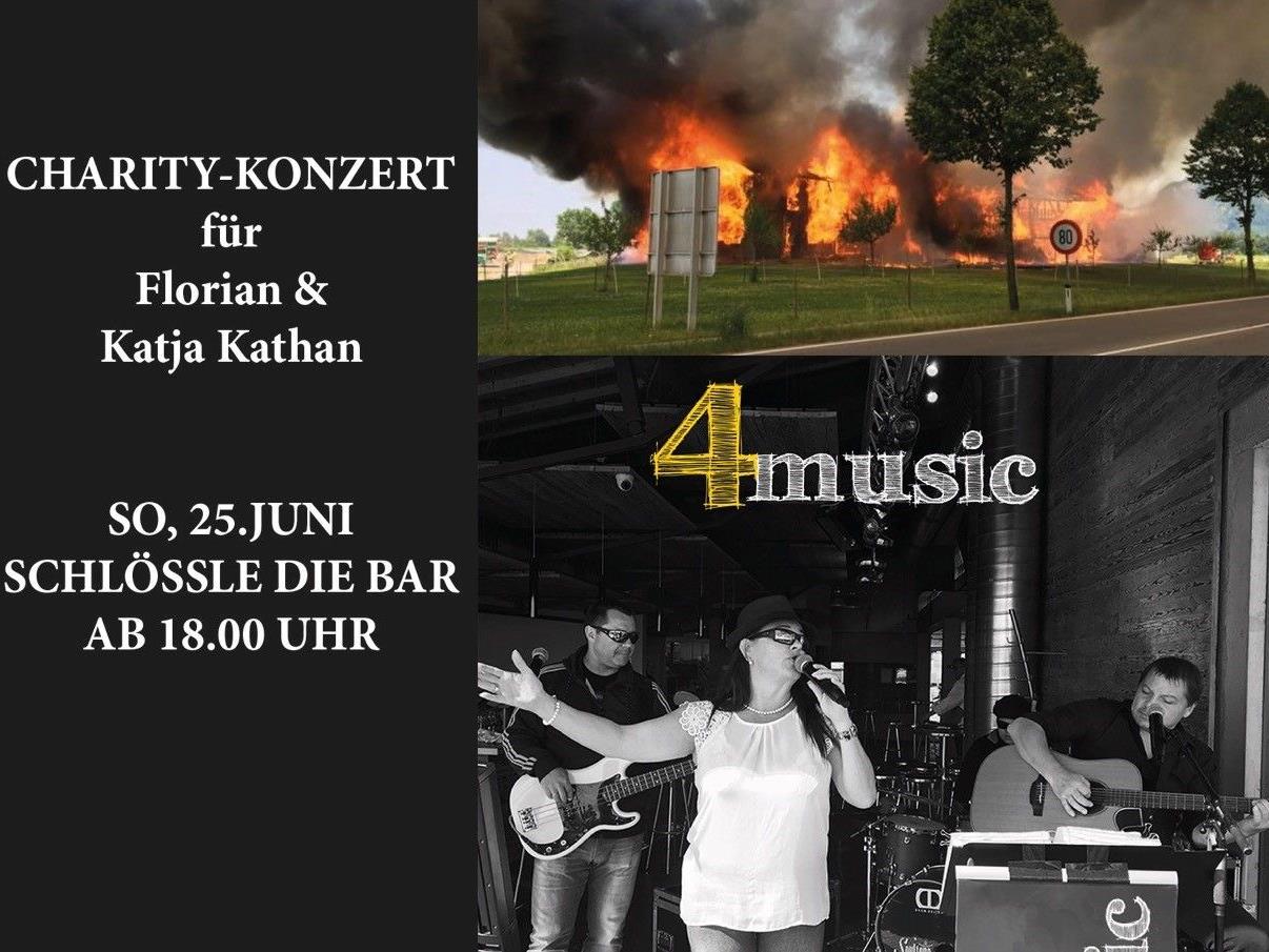 Für die von einem Großbrand in Götzis betroffene Familie findet am Sonntag ein Charity-Konzert statt.
