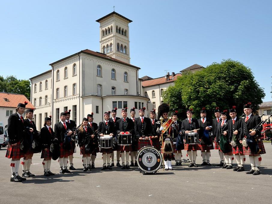 Die „First Leiblach Valley Pipes and Drums“