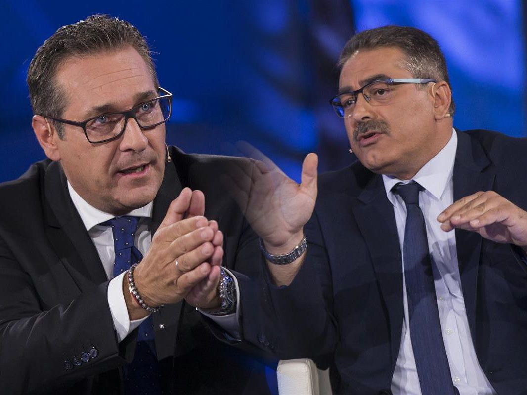 Haben unterschiedliche Meinungen: HC Strache und Adnan Dincer Haben unterschiedliche Meinungen: HC Strache und Adnan Dincer