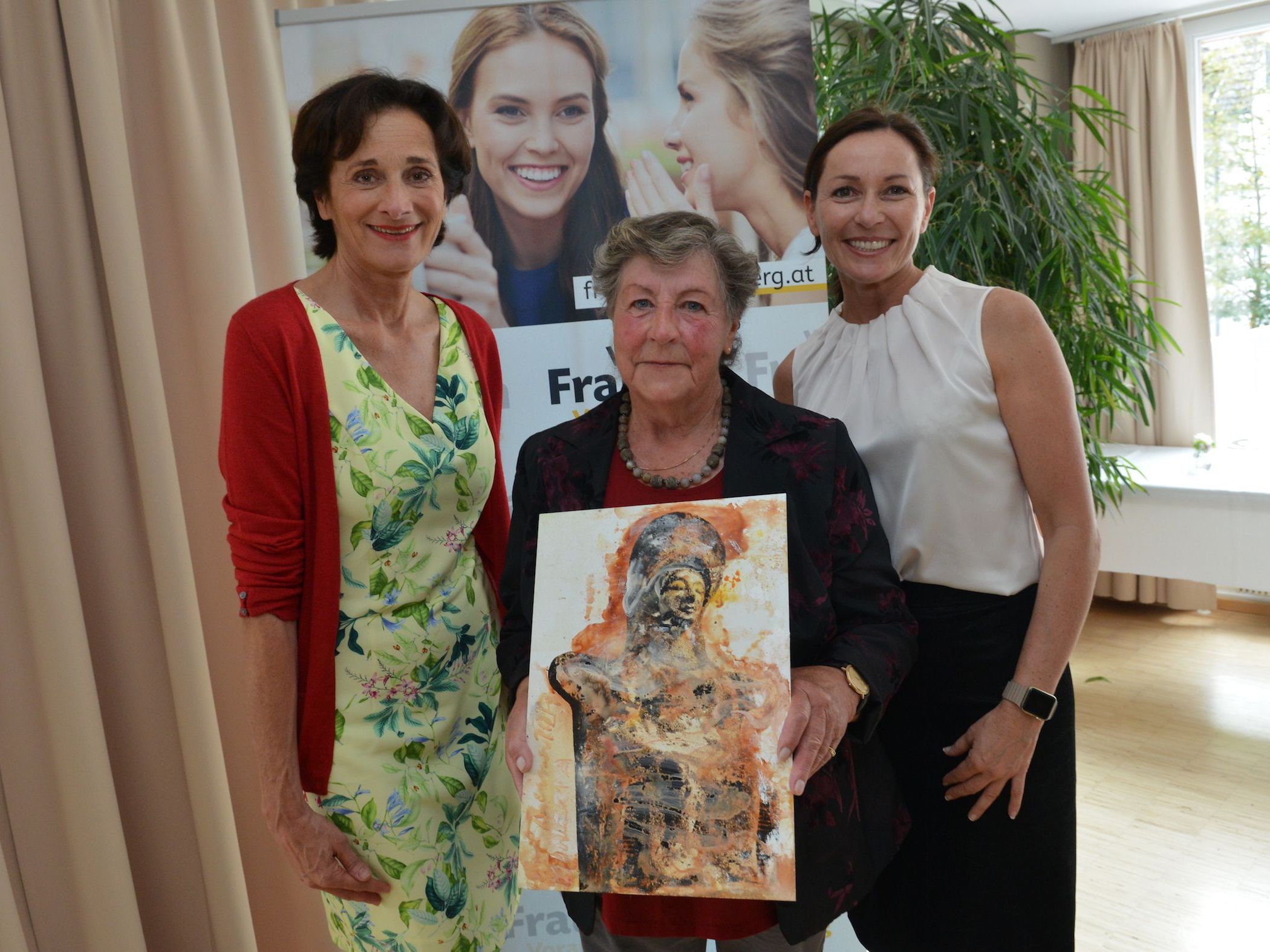 Landesrätin Bernadette Männel, Anna Lässer, Martina Rüscher Landesrätin Bernadette Männel, Anna Lässer, Martina Rüscher