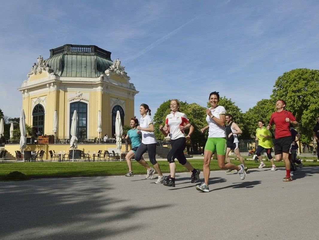 Beim Wiener Zoolauf im Tiergarten Schönbrunn Beim Wiener Zoolauf im Tiergarten Schönbrunn