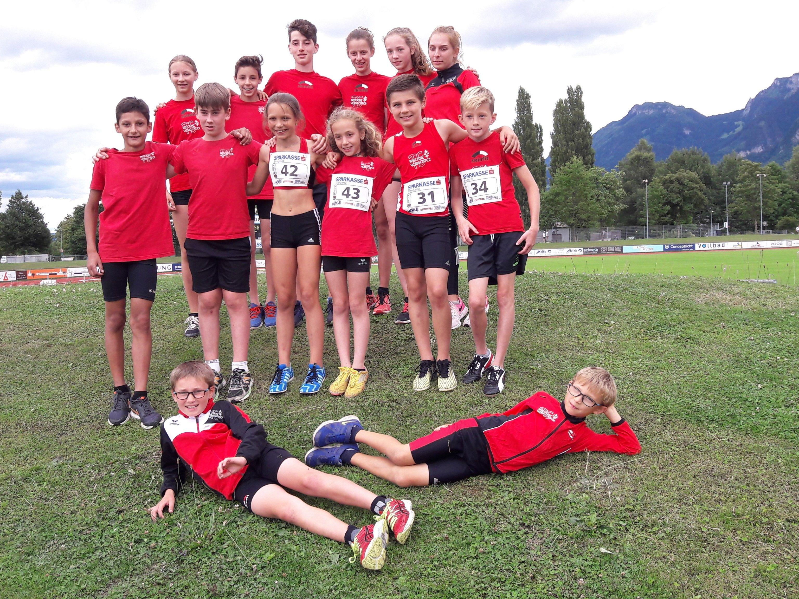 Die Leichtathleten der TS Bregenz-Vorkloster feierten neun Medaillen bei der Landesmeisterschaft in Götzis.
