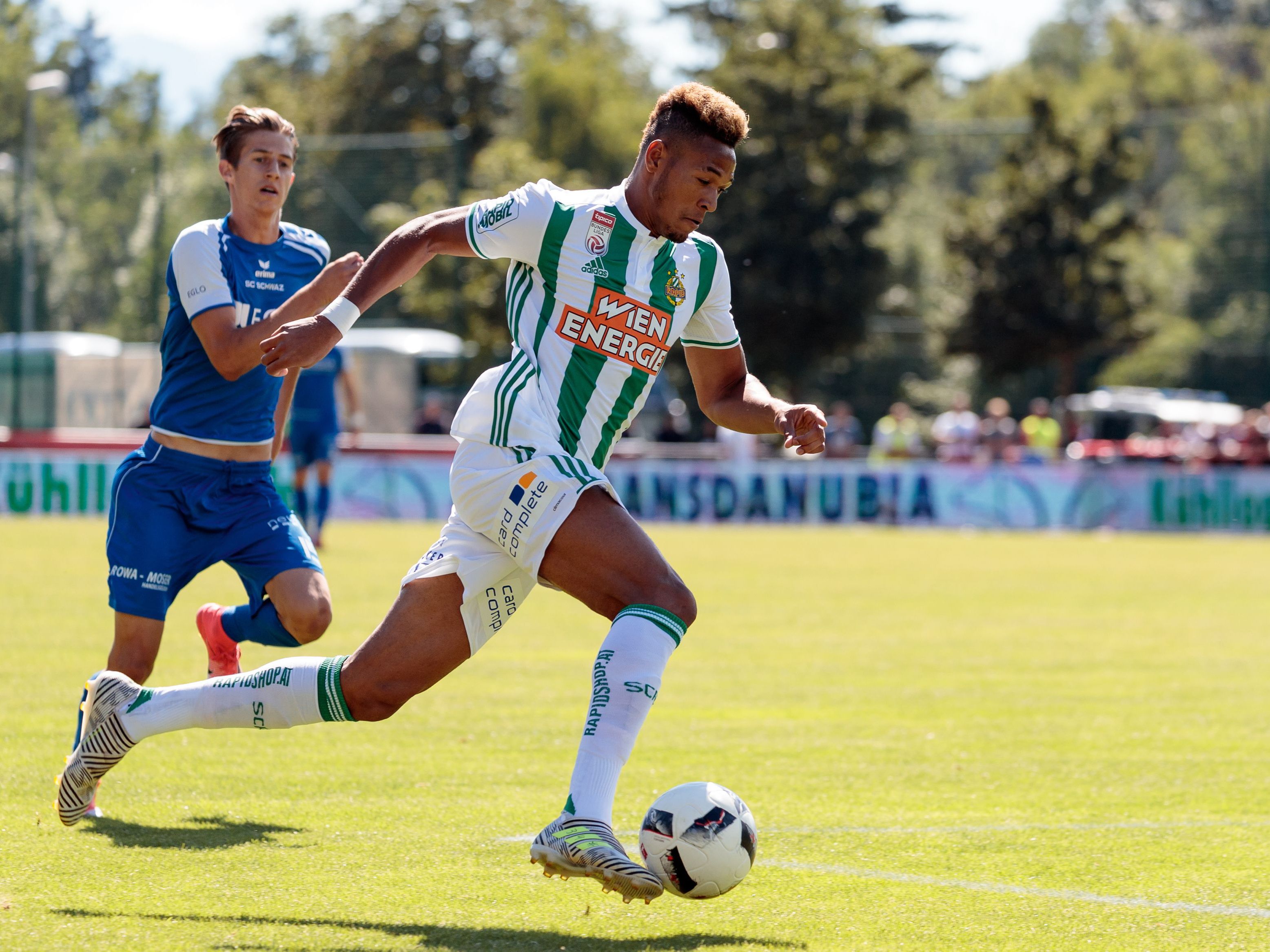 Joelinton steht mit Rapid nach dem Erstrundensieg in Schwaz in der zweiten Cuprunde. Joelinton steht mit Rapid nach dem Erstrundensieg in Schwaz in der zweiten Cuprunde.