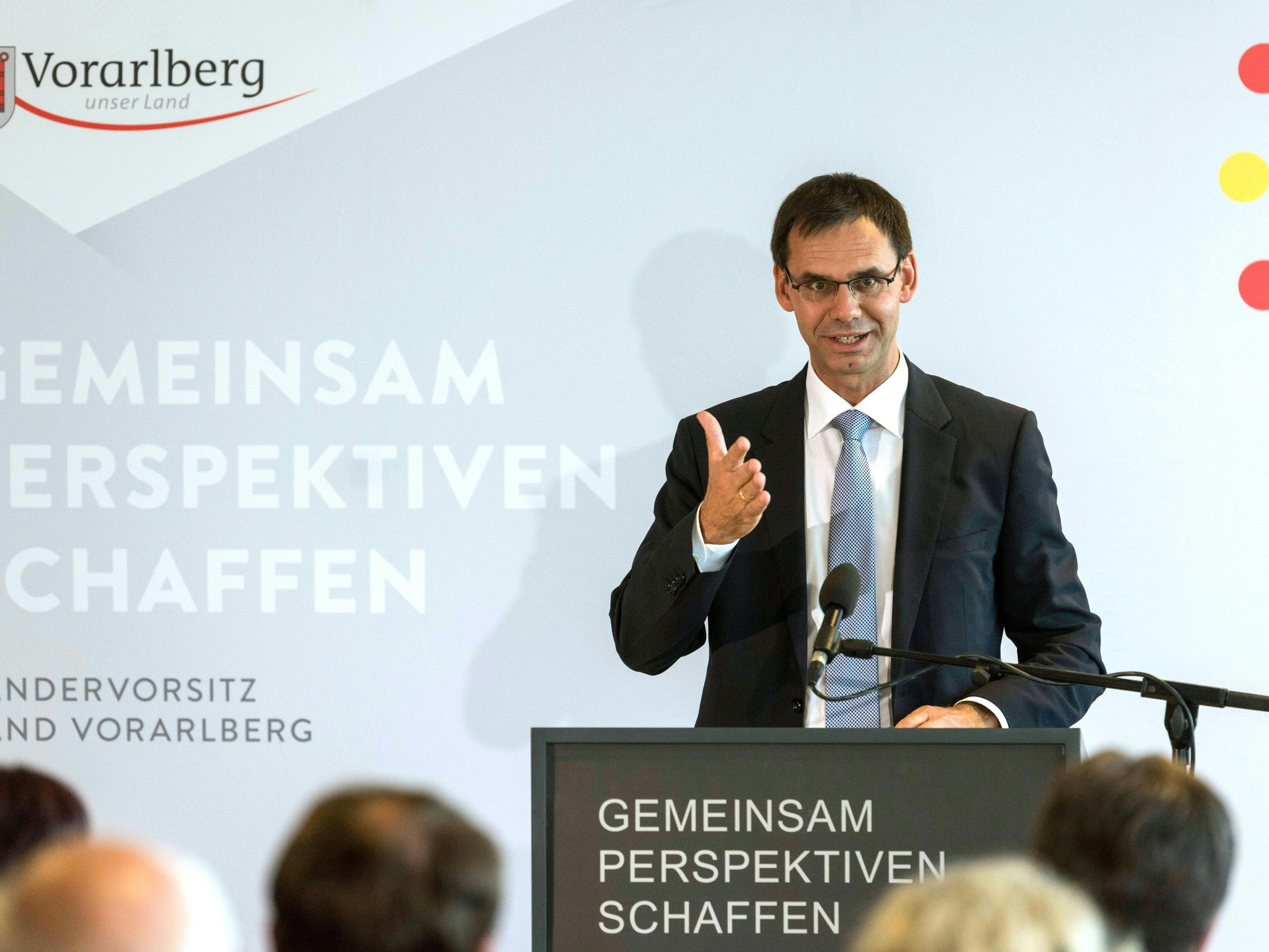 Der Vorarlberger Landeshauptmann Markus Wallner (ÖVP) ist derzeit Vorsitzender der Landeshauptleutekonferenz.