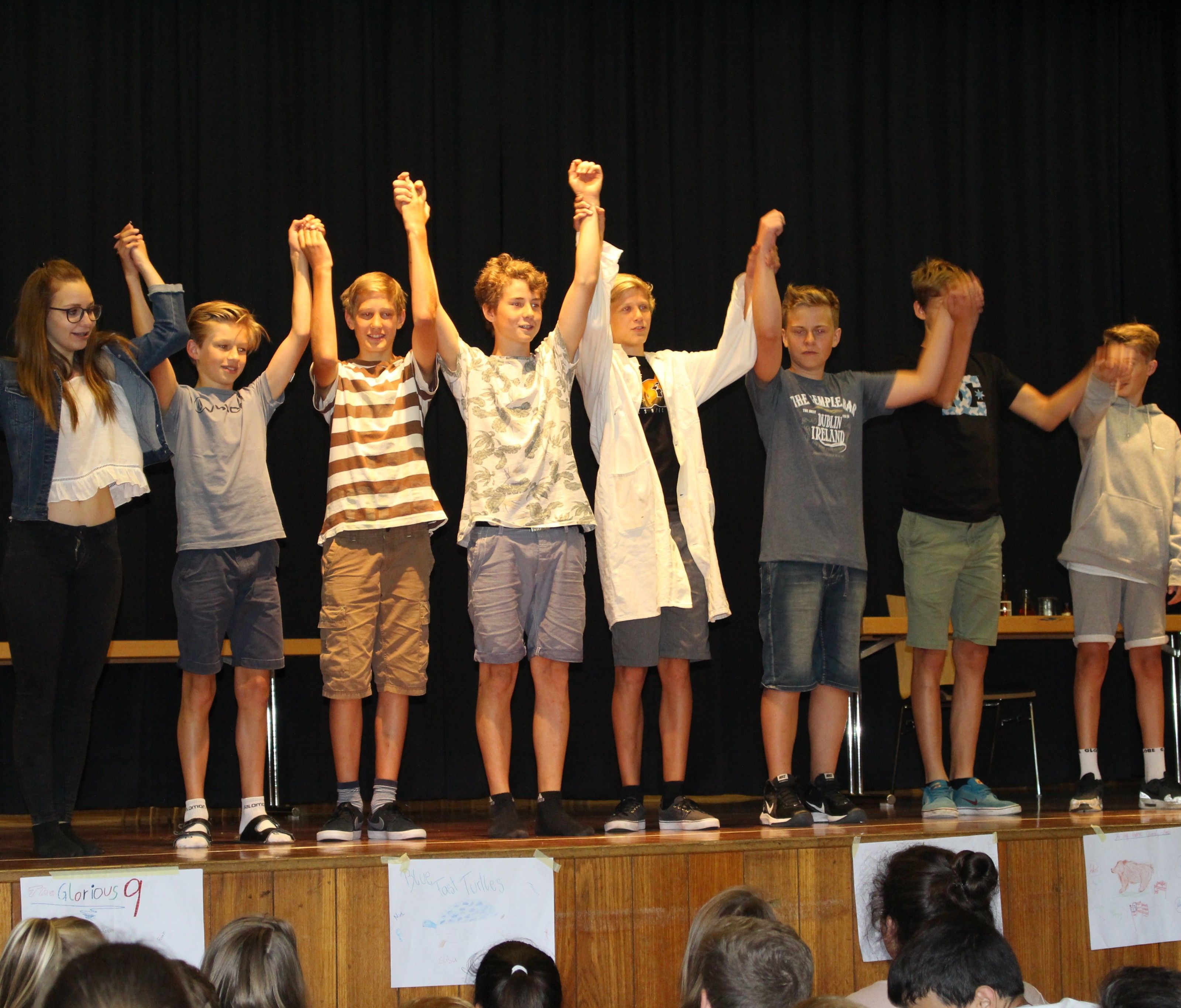 Viel Applaus für die Aufführungen der Schüler im Englisch-Projekt. Viel Applaus für die Aufführungen der Schüler im Englisch-Projekt.