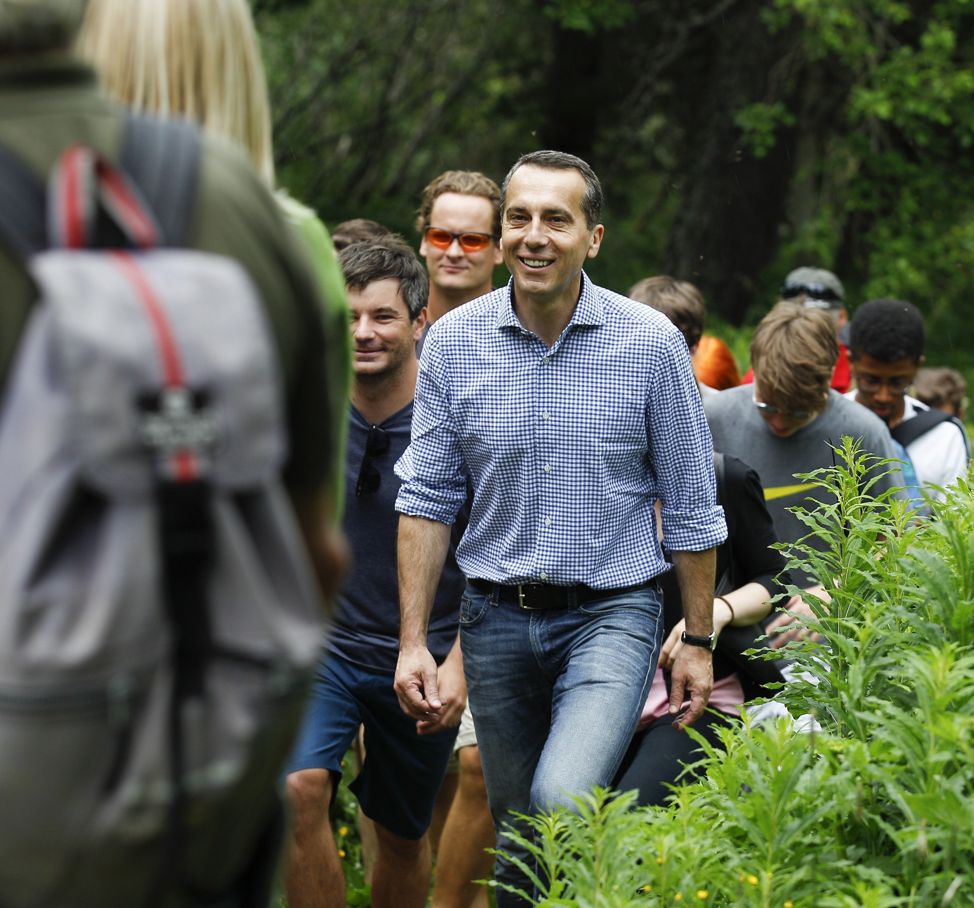 SPÖ-Chef Kern wanderte in der Steiermark SPÖ-Chef Kern wanderte in der Steiermark