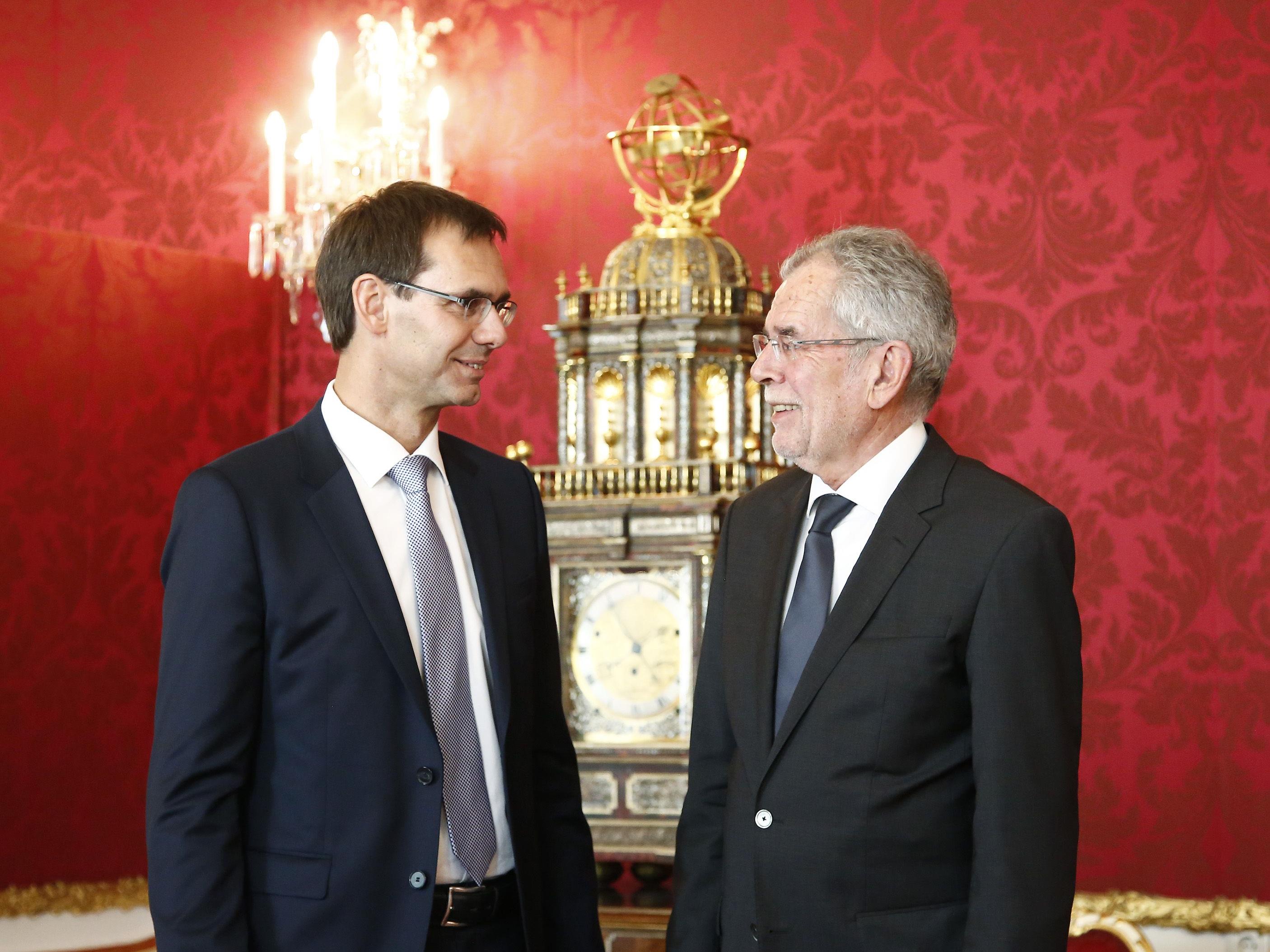 Markus Wallner war zu Besuch bei Bundespräsident Van der Bellen.