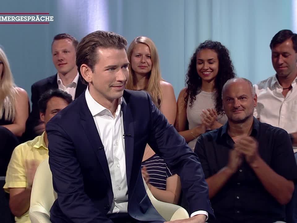 Sebastian Kurz stellte sich den Fragen von Corinna Milborn. Sebastian Kurz stellte sich den Fragen von Corinna Milborn.